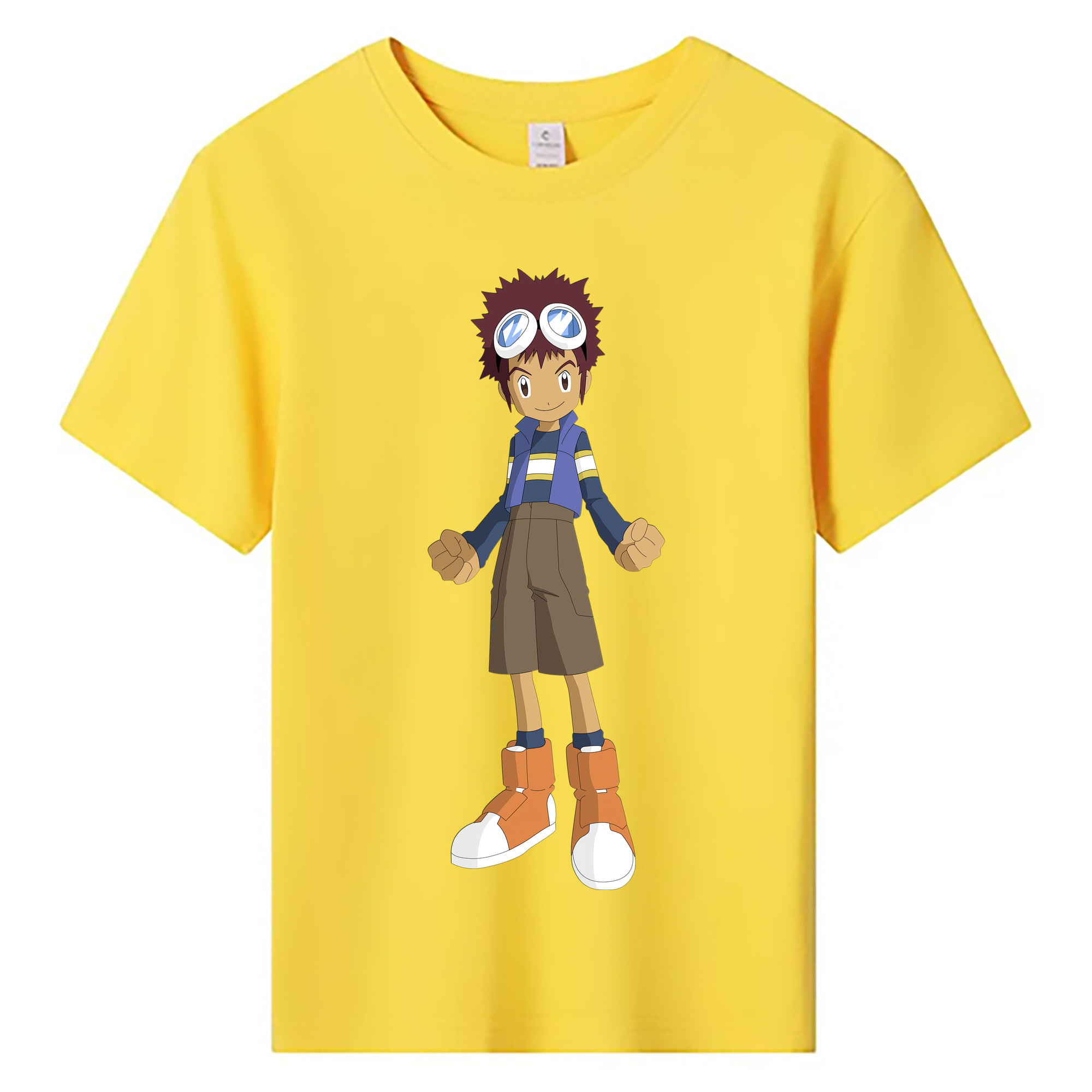（画像用） Digimon デジタルモンスター/デジモン 綿100％キッズTシャツ（フロントプリント）