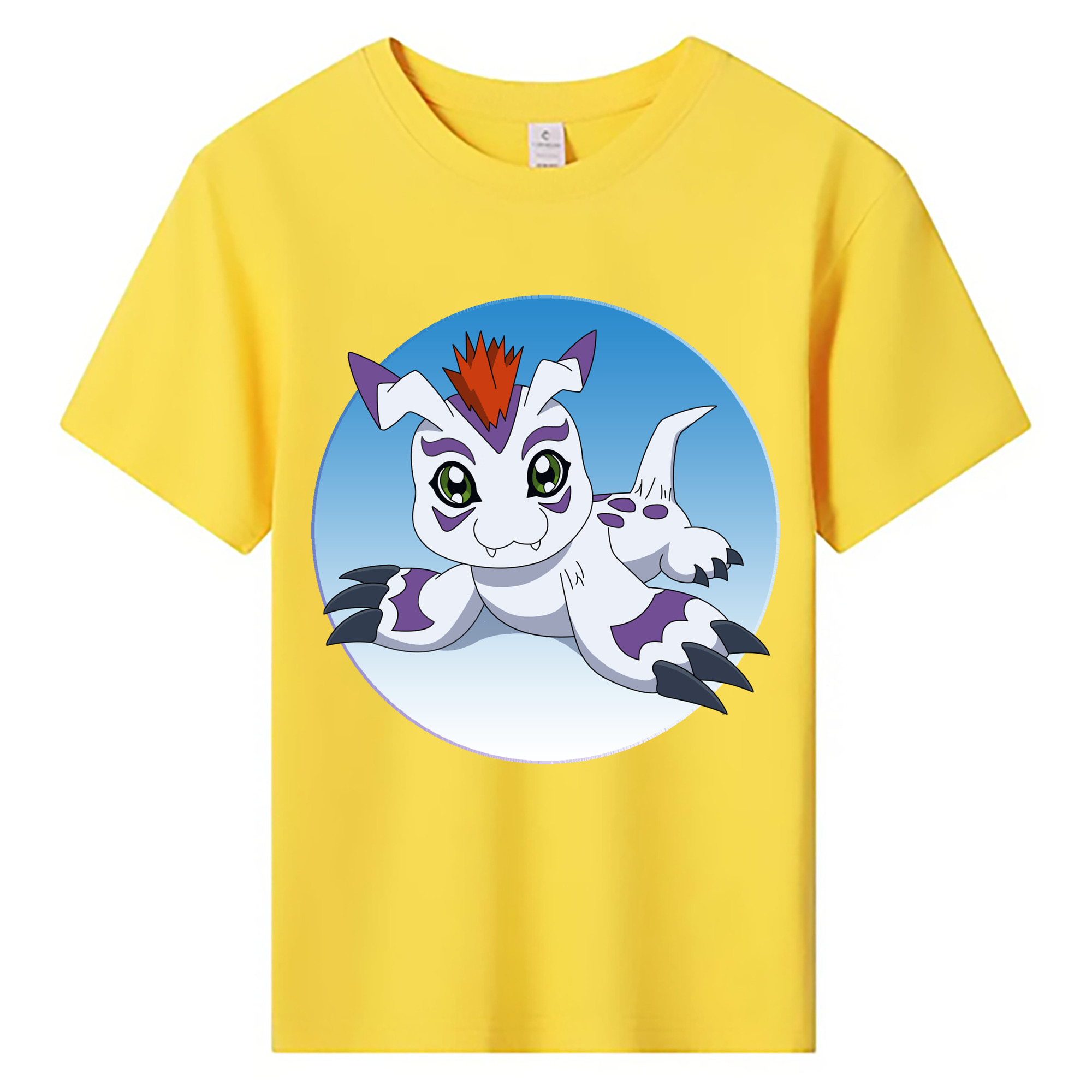 （画像用） Digimon デジタルモンスター/デジモン 綿100％キッズTシャツ（フロントプリント）