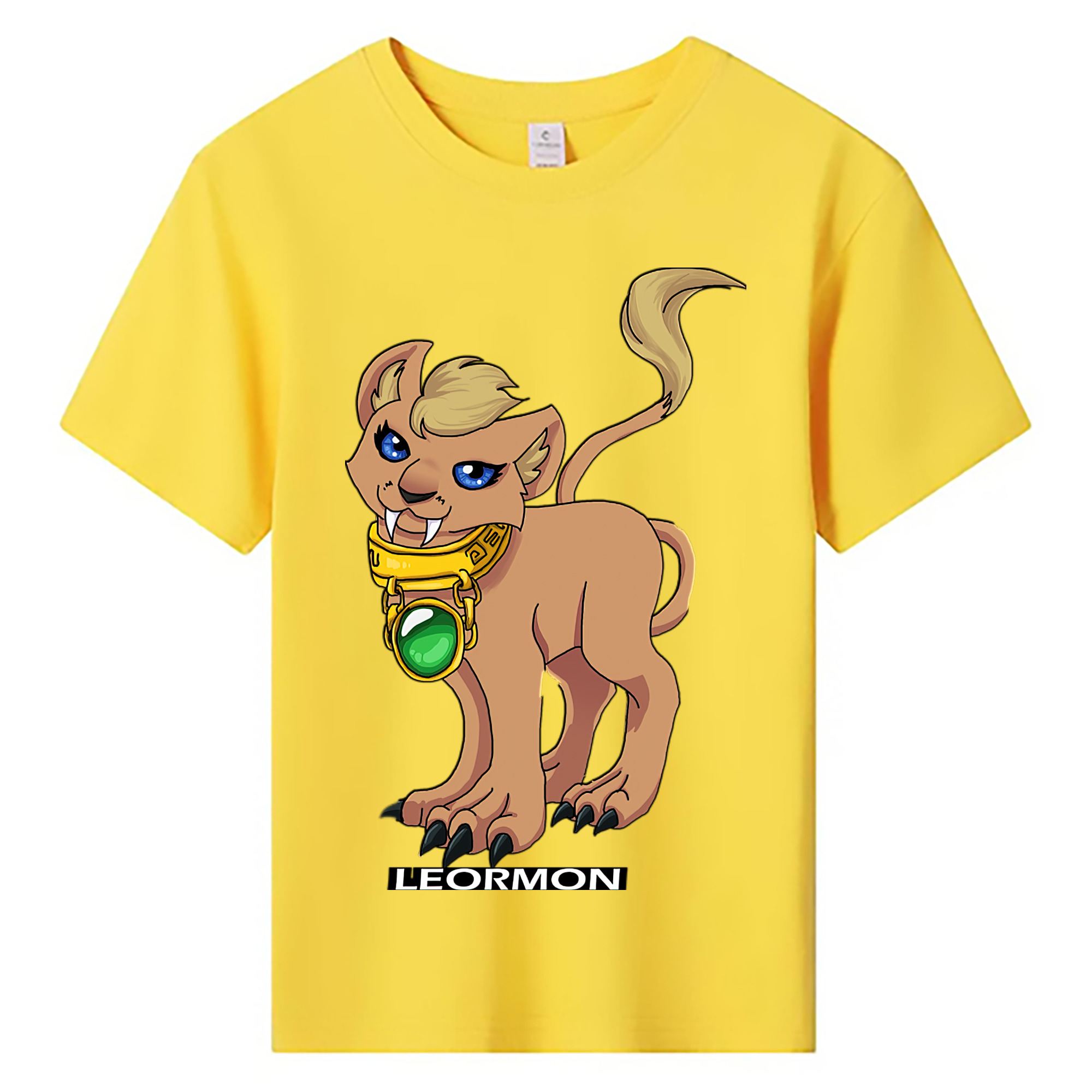 （画像用） Digimon デジタルモンスター/デジモン 綿100％キッズTシャツ（フロントプリント）
