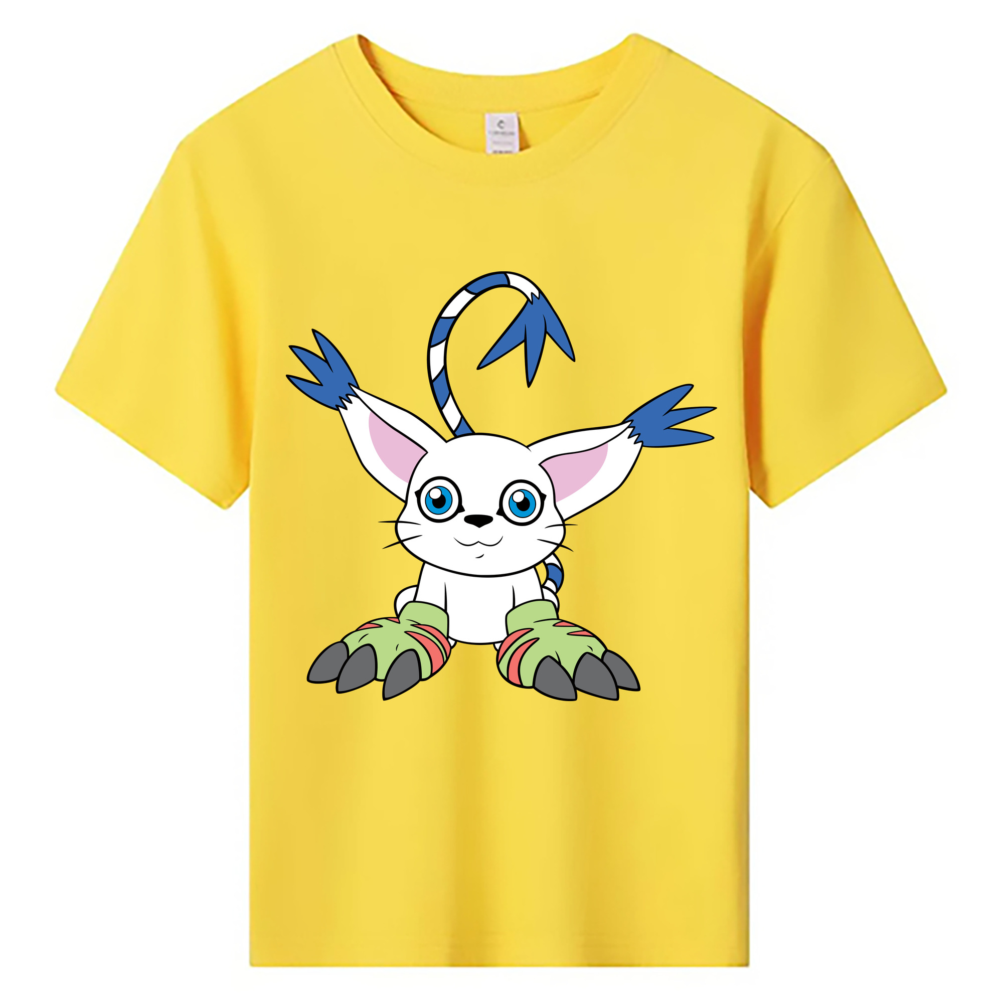 （画像用） Digimon デジタルモンスター/デジモン 綿100％キッズTシャツ（フロントプリント）