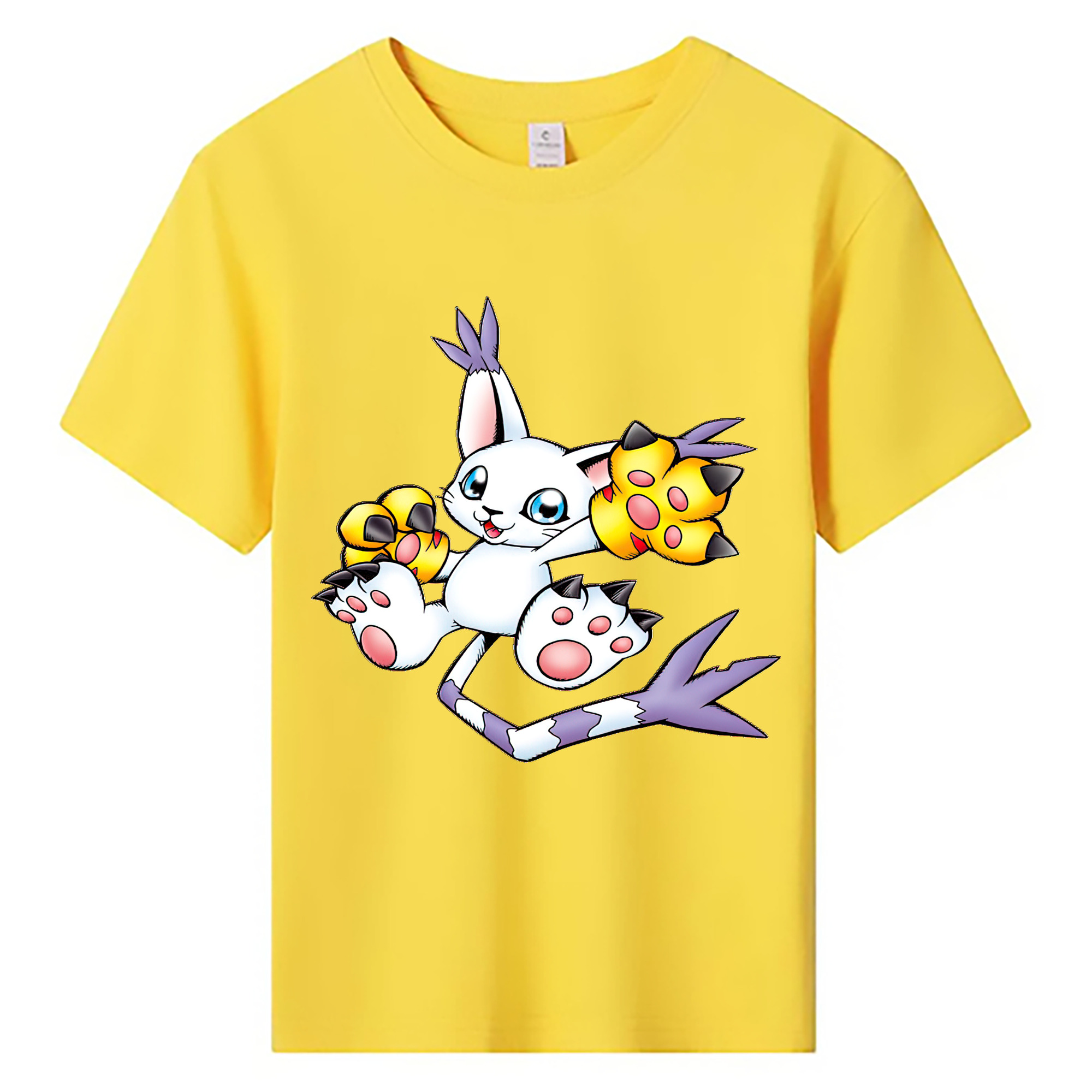 （画像用） Digimon デジタルモンスター/デジモン 綿100％キッズTシャツ（フロントプリント）