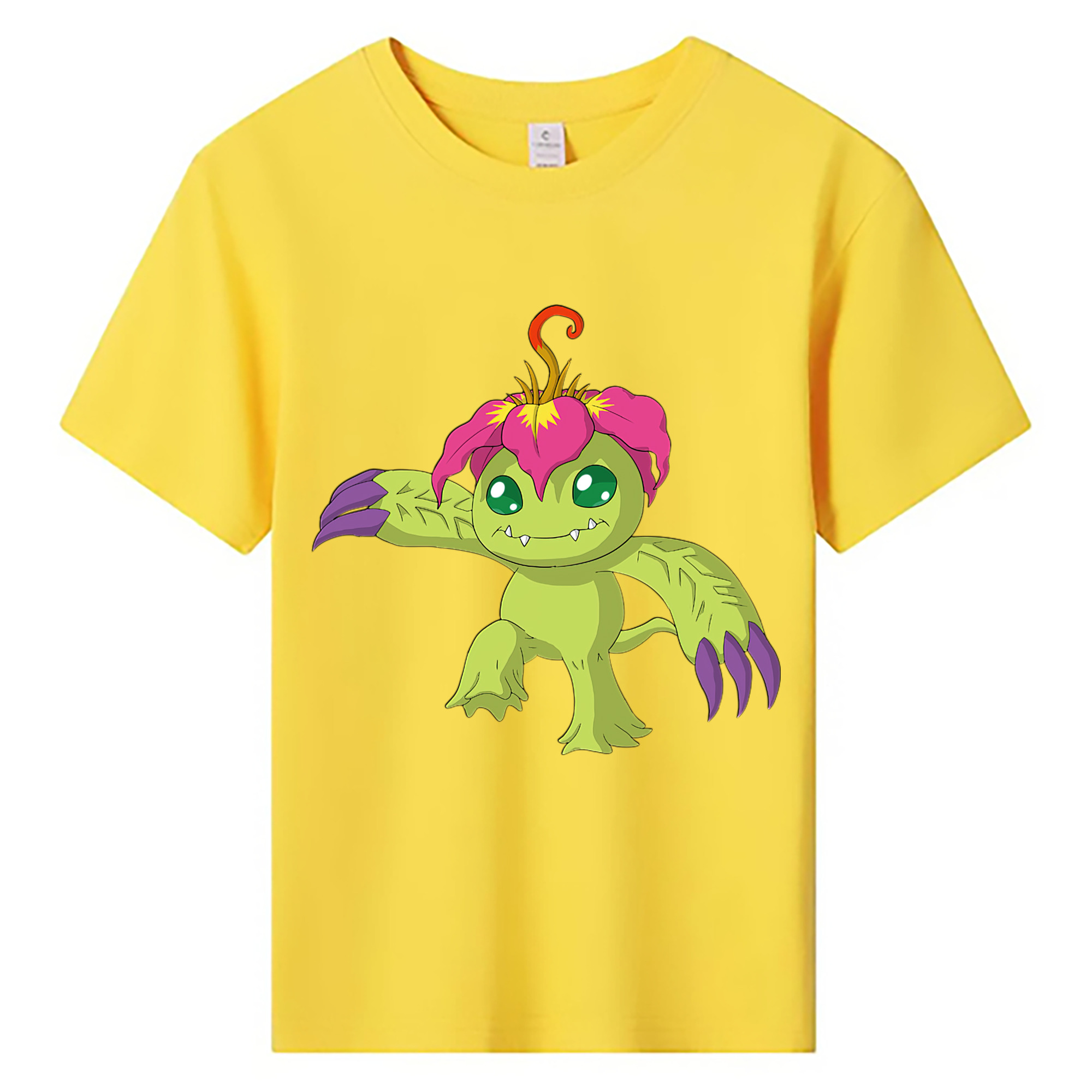 （画像用） Digimon デジタルモンスター/デジモン 綿100％キッズTシャツ（フロントプリント）