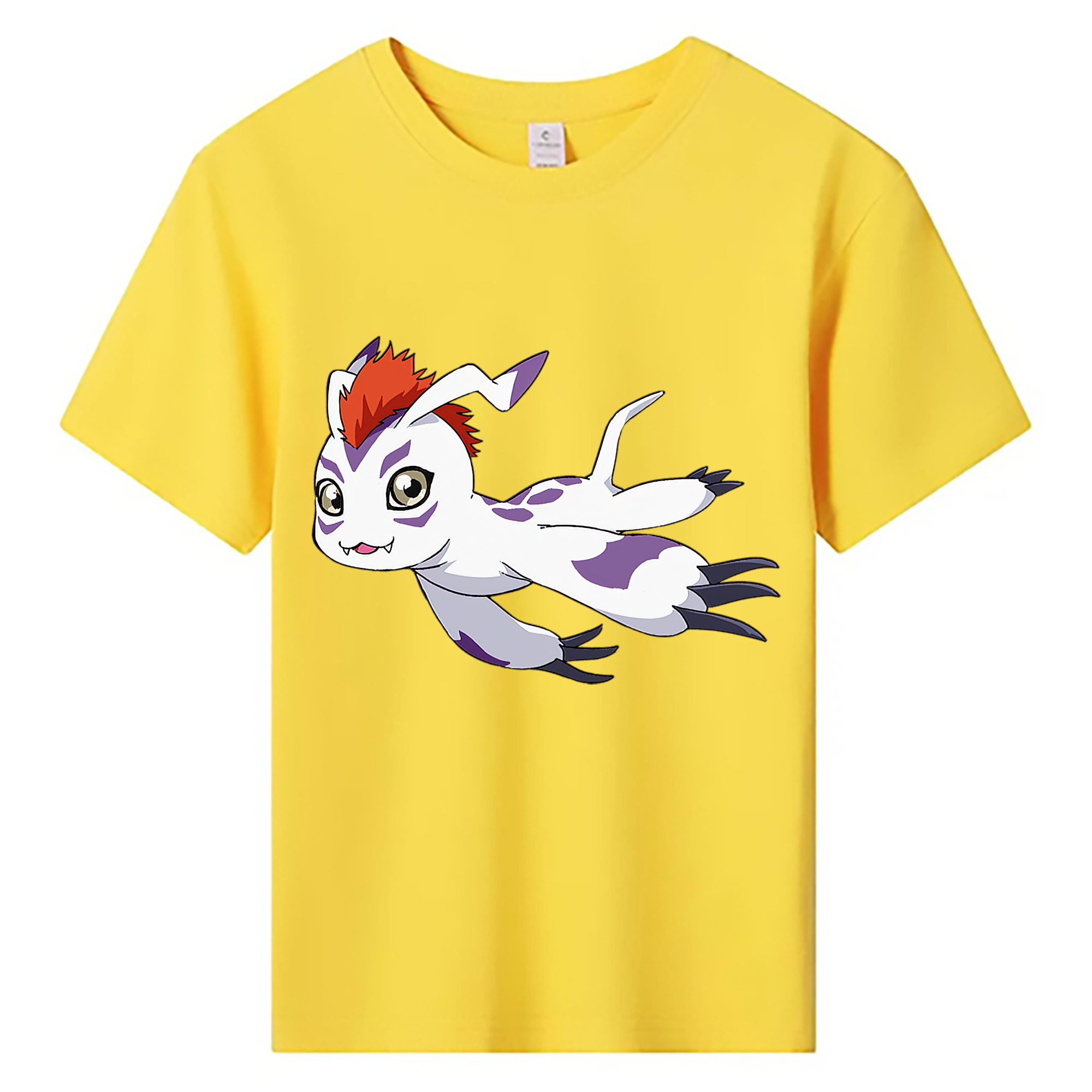 （画像用） Digimon デジタルモンスター/デジモン 綿100％キッズTシャツ（フロントプリント）