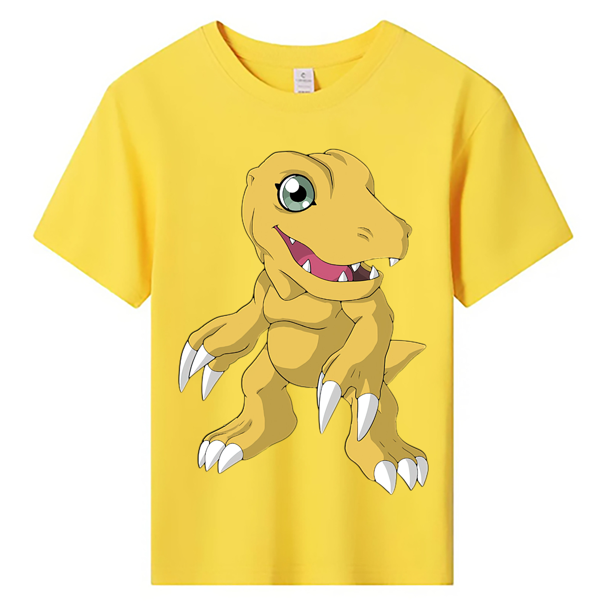 （画像用） Digimon デジタルモンスター/デジモン 綿100％キッズTシャツ（フロントプリント）