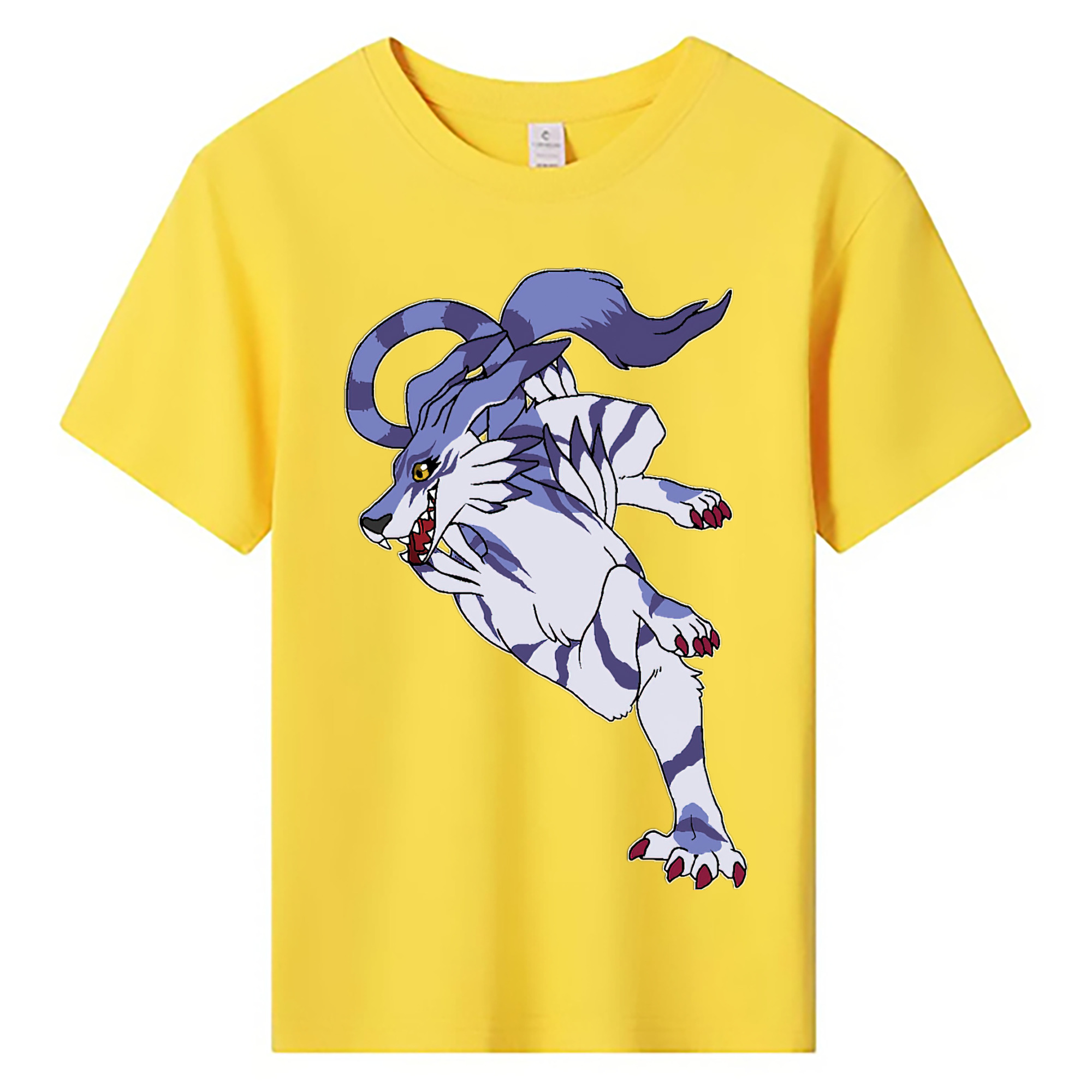 （画像用） Digimon デジタルモンスター/デジモン 綿100％キッズTシャツ（フロントプリント）