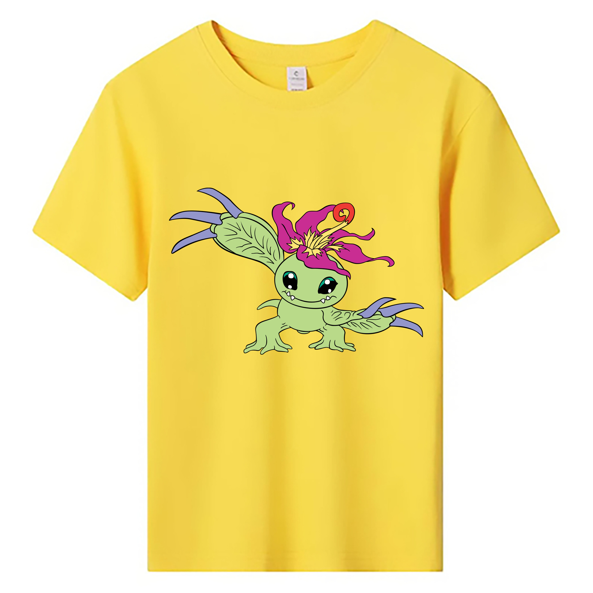 （画像用） Digimon デジタルモンスター/デジモン 綿100％キッズTシャツ（フロントプリント）