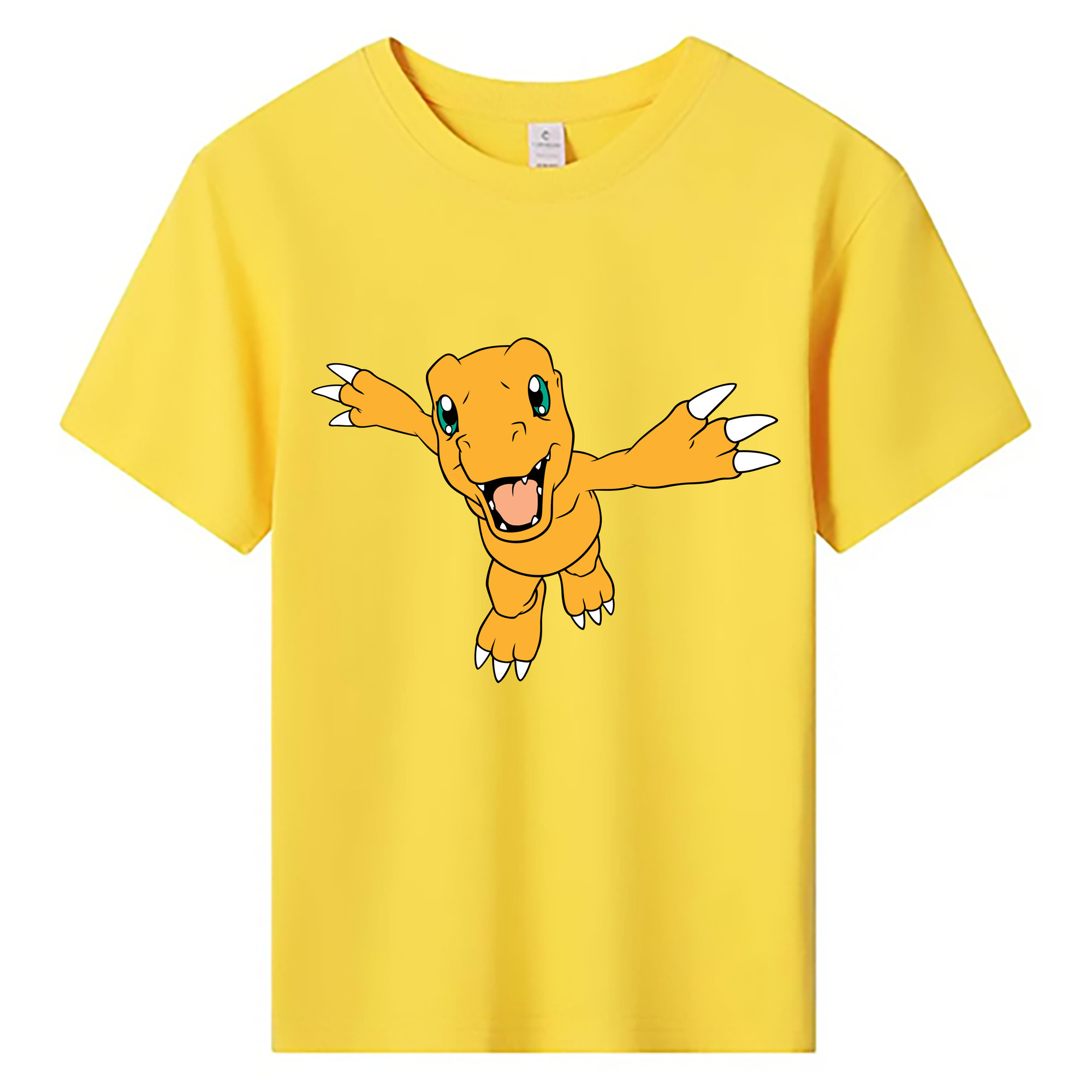 （画像用） Digimon デジタルモンスター/デジモン 綿100％キッズTシャツ（フロントプリント）