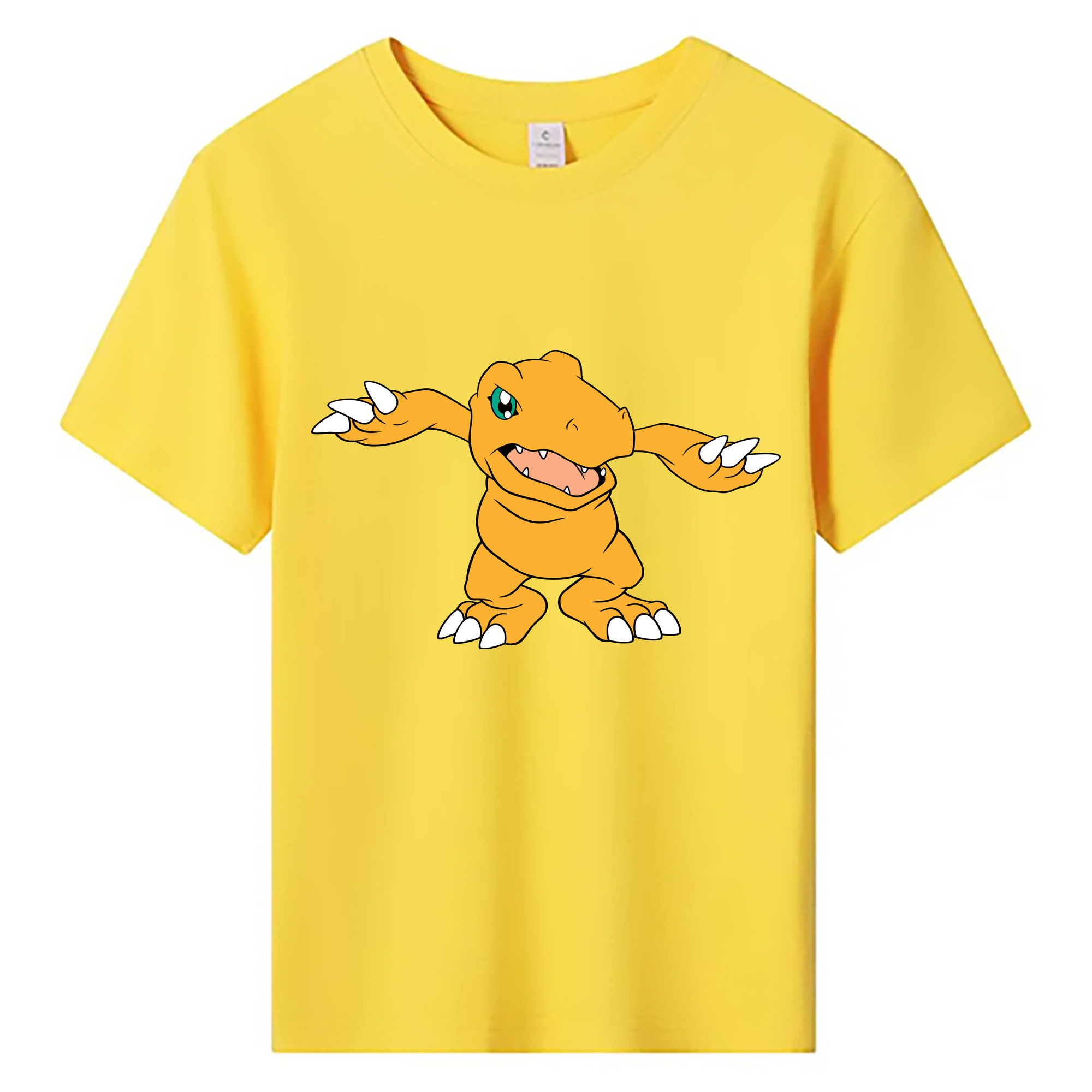 （画像用） Digimon デジタルモンスター/デジモン 綿100％キッズTシャツ（フロントプリント）