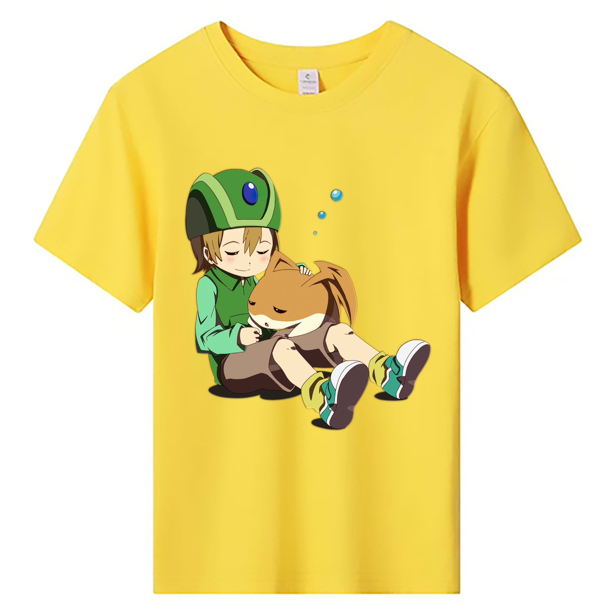 （画像用） Digimon デジタルモンスター/デジモン 綿100％キッズTシャツ（フロントプリント）