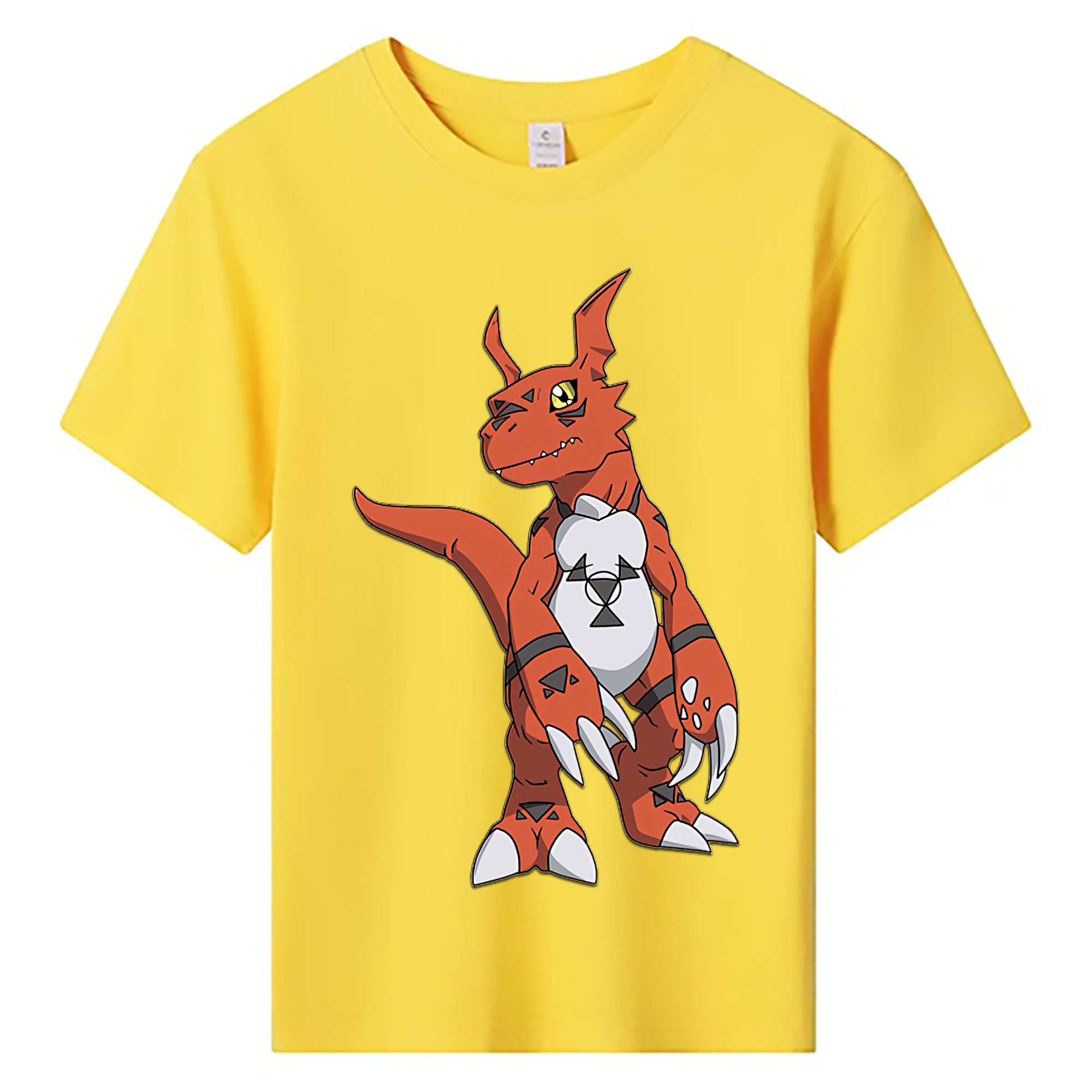 （画像用） Digimon デジタルモンスター/デジモン 綿100％キッズTシャツ（フロントプリント）