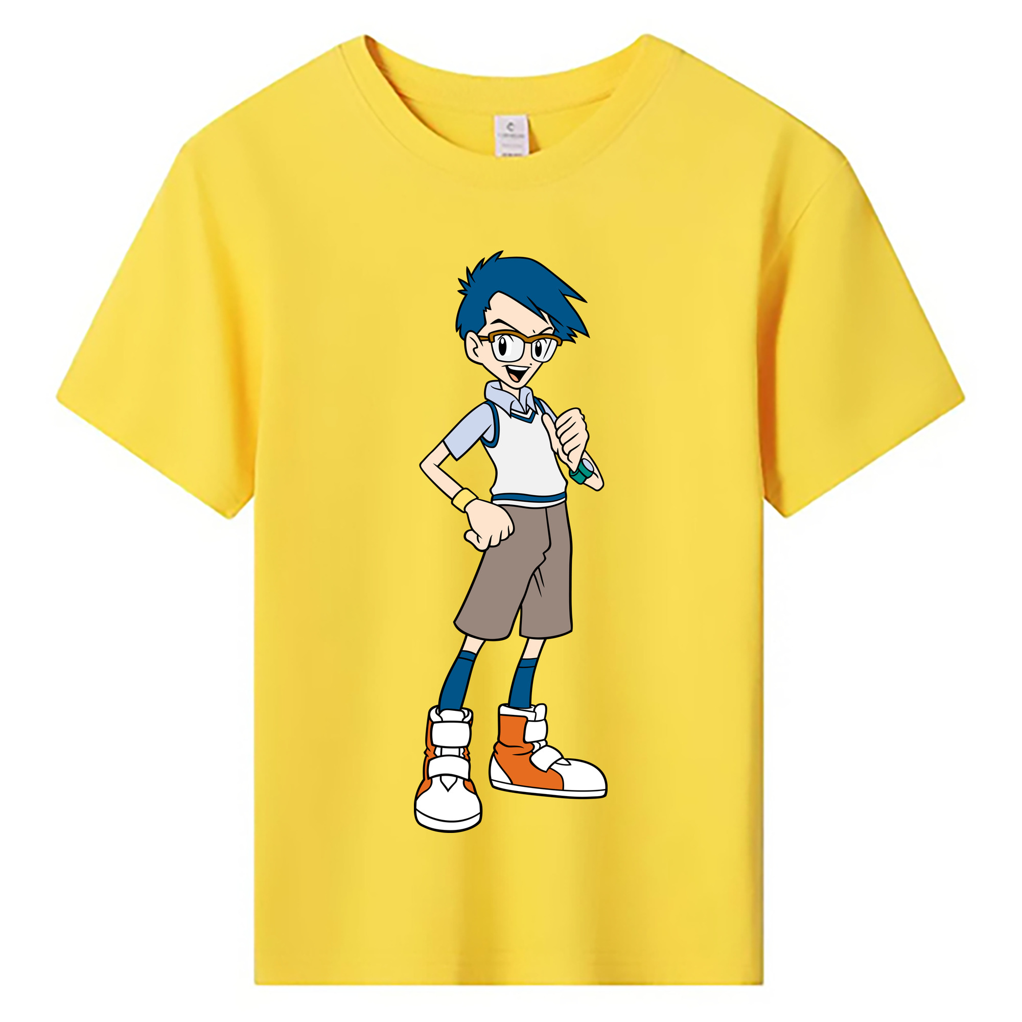 （画像用） Digimon デジタルモンスター/デジモン 綿100％キッズTシャツ（フロントプリント）