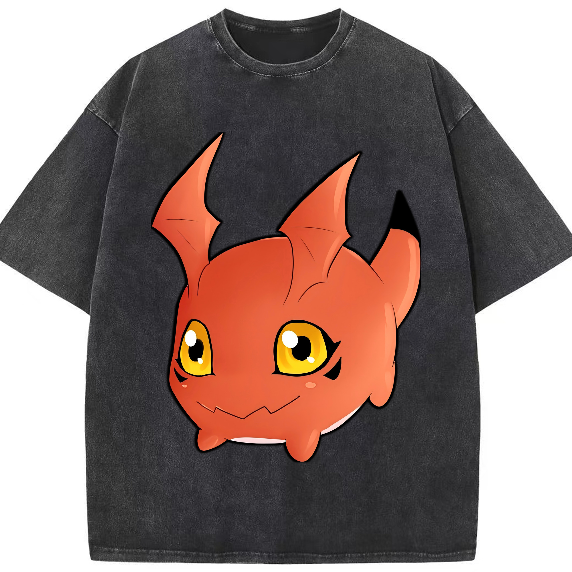 （画像用） Digimon デジタルモンスター/デジモン 綿100% ヴィンテージ風 半袖Tシャツ（フロントプリント）