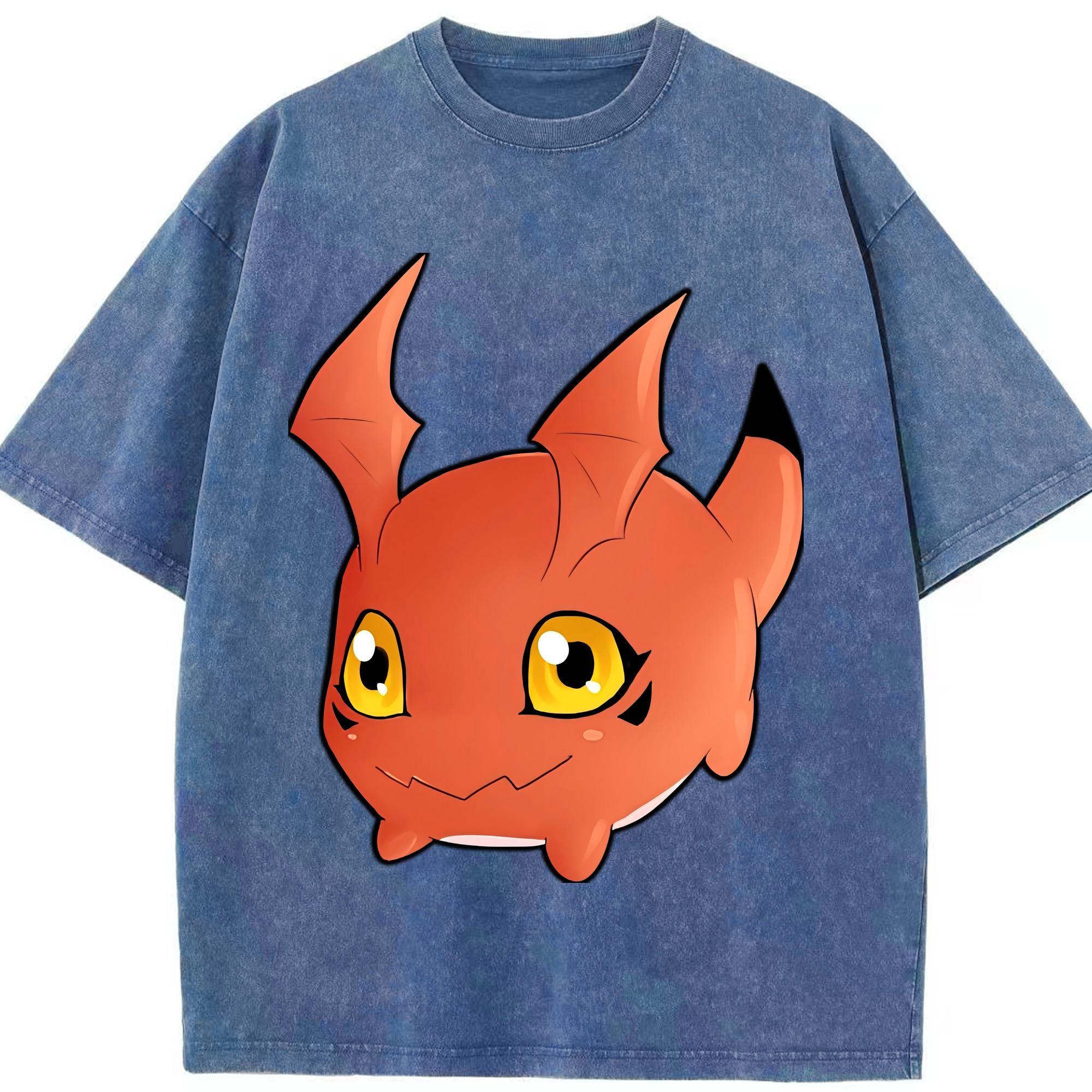 （画像用） Digimon デジタルモンスター/デジモン 綿100% ヴィンテージ風 半袖Tシャツ（フロントプリント）
