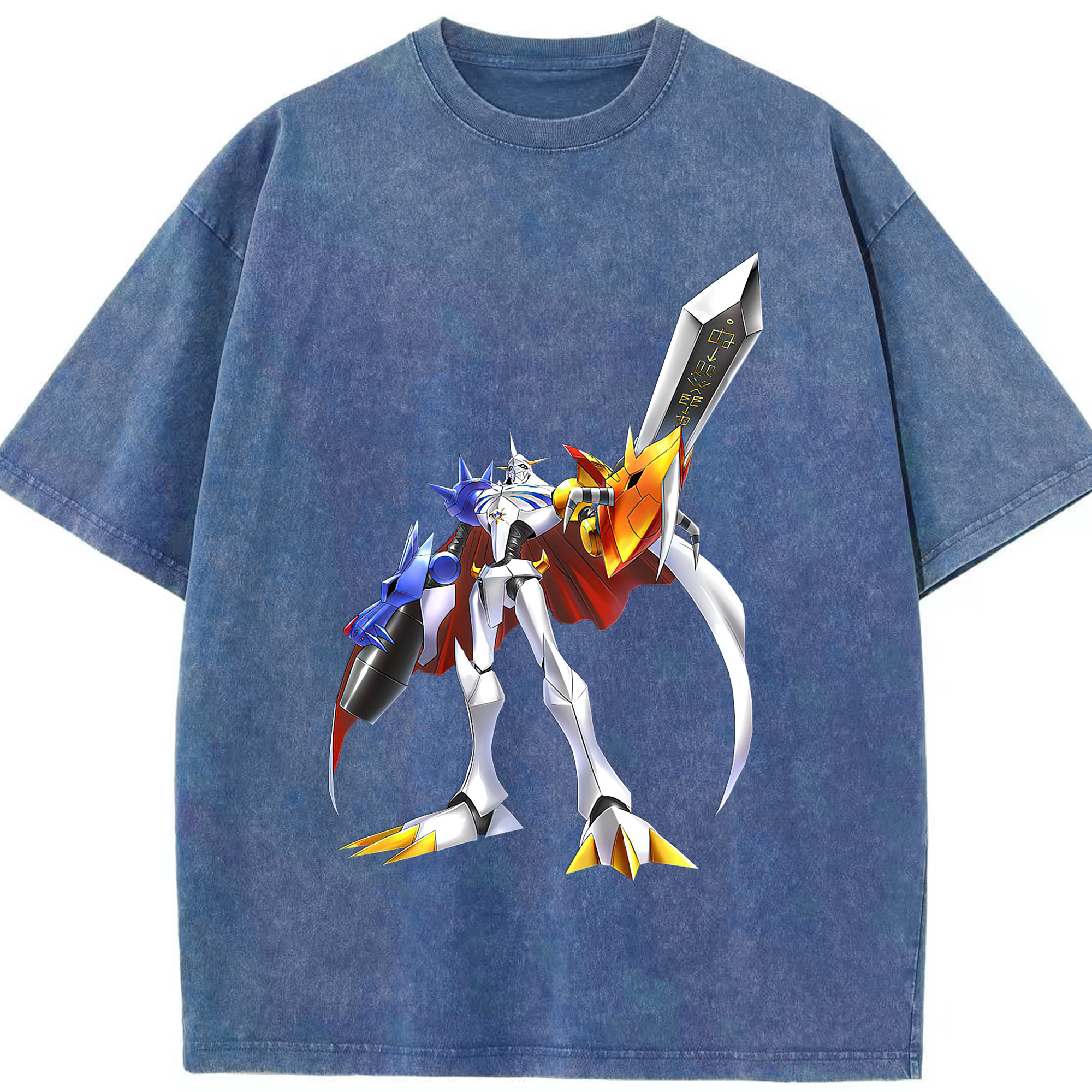 （画像用） Digimon デジタルモンスター/デジモン 綿100% ヴィンテージ風 半袖Tシャツ（フロントプリント）