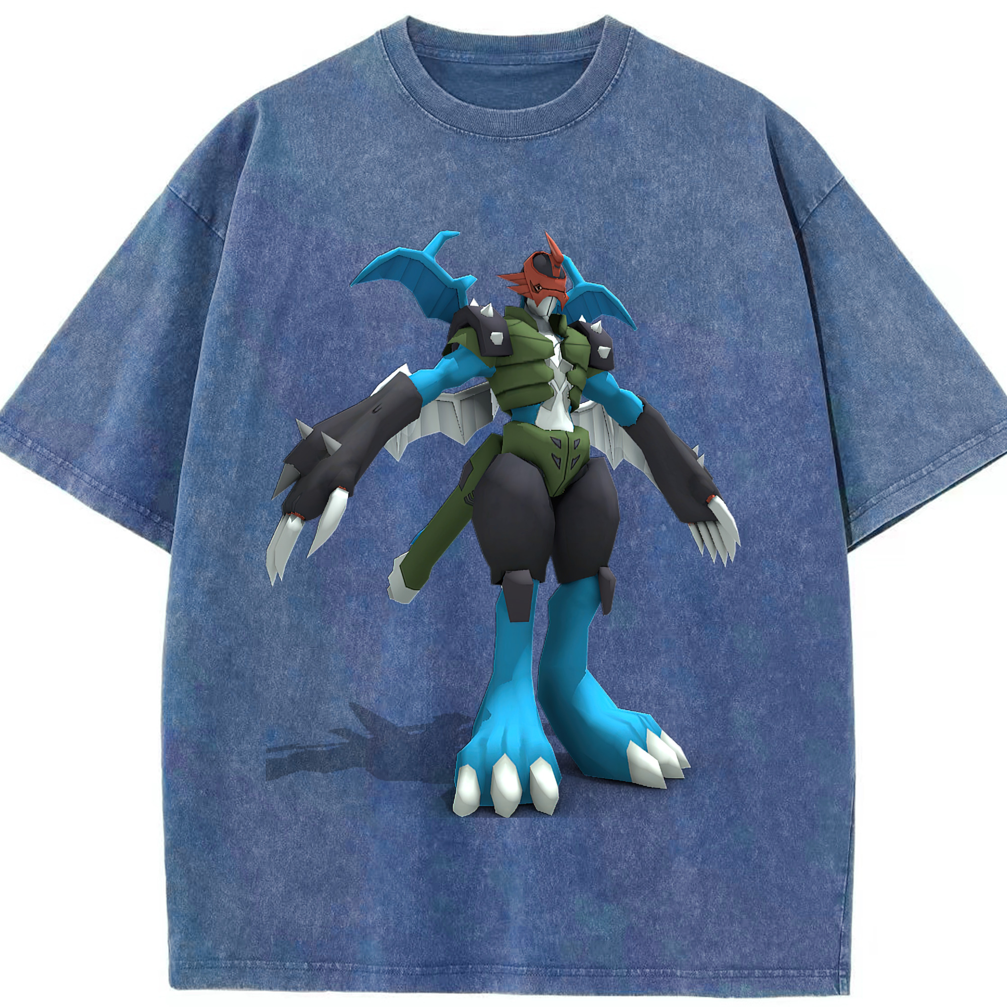 （画像用） Digimon デジタルモンスター/デジモン 綿100% ヴィンテージ風 半袖Tシャツ（フロントプリント）