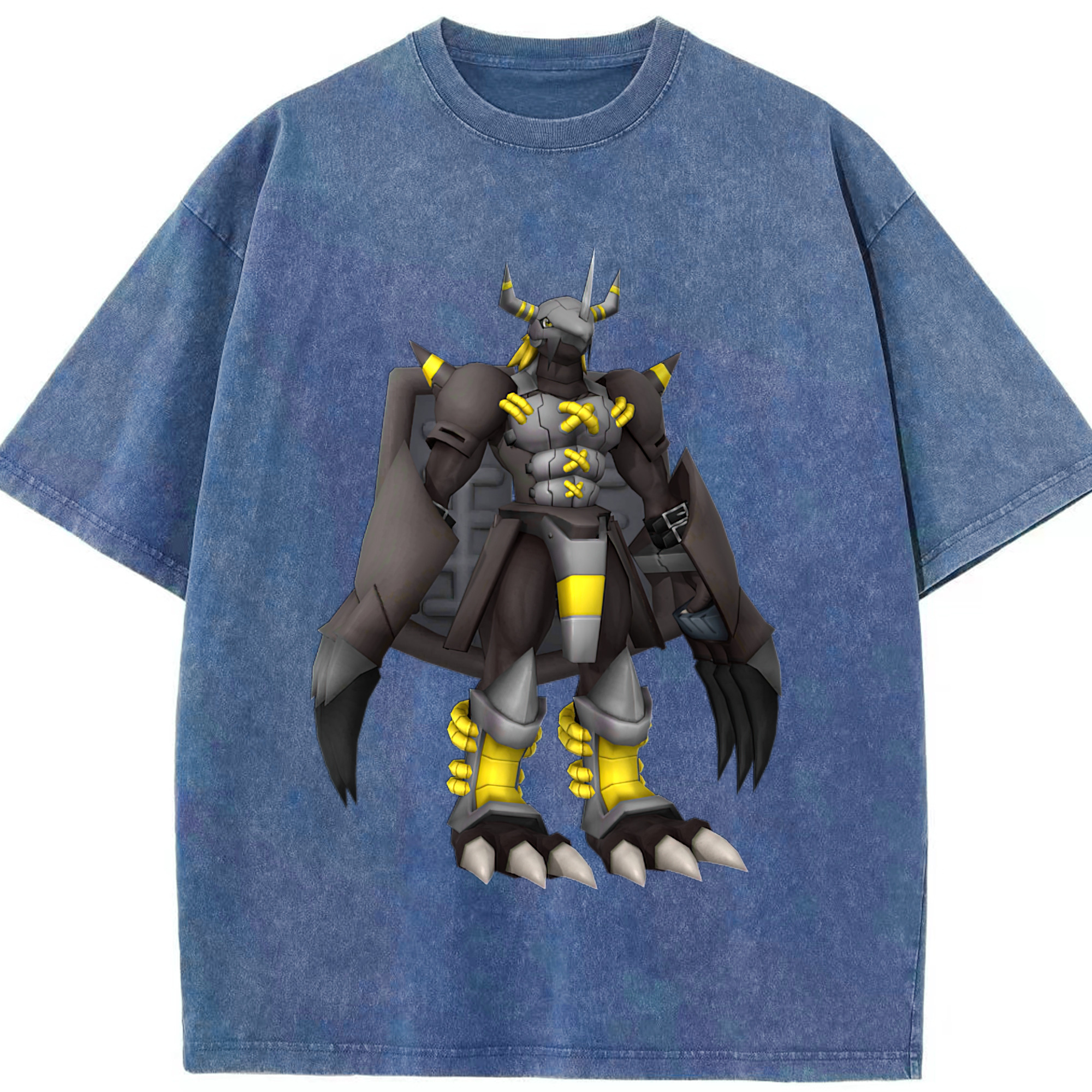 （画像用） Digimon デジタルモンスター/デジモン 綿100% ヴィンテージ風 半袖Tシャツ（フロントプリント）