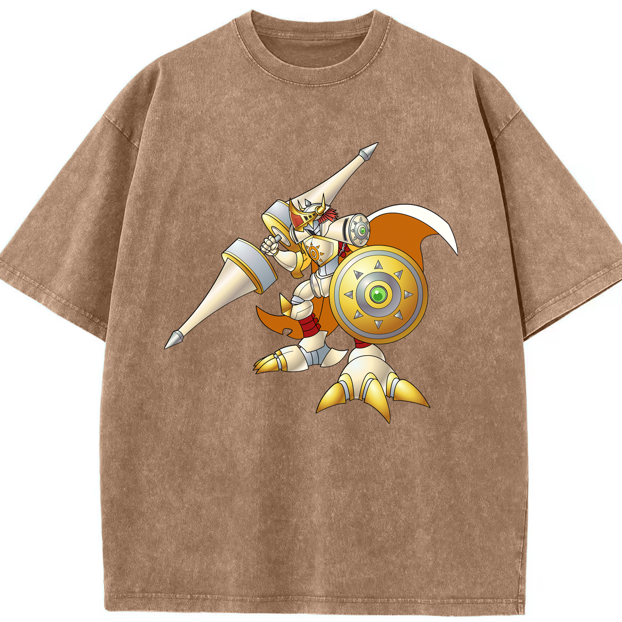 （画像用） Digimon デジタルモンスター/デジモン 綿100% ヴィンテージ風 半袖Tシャツ（フロントプリント）