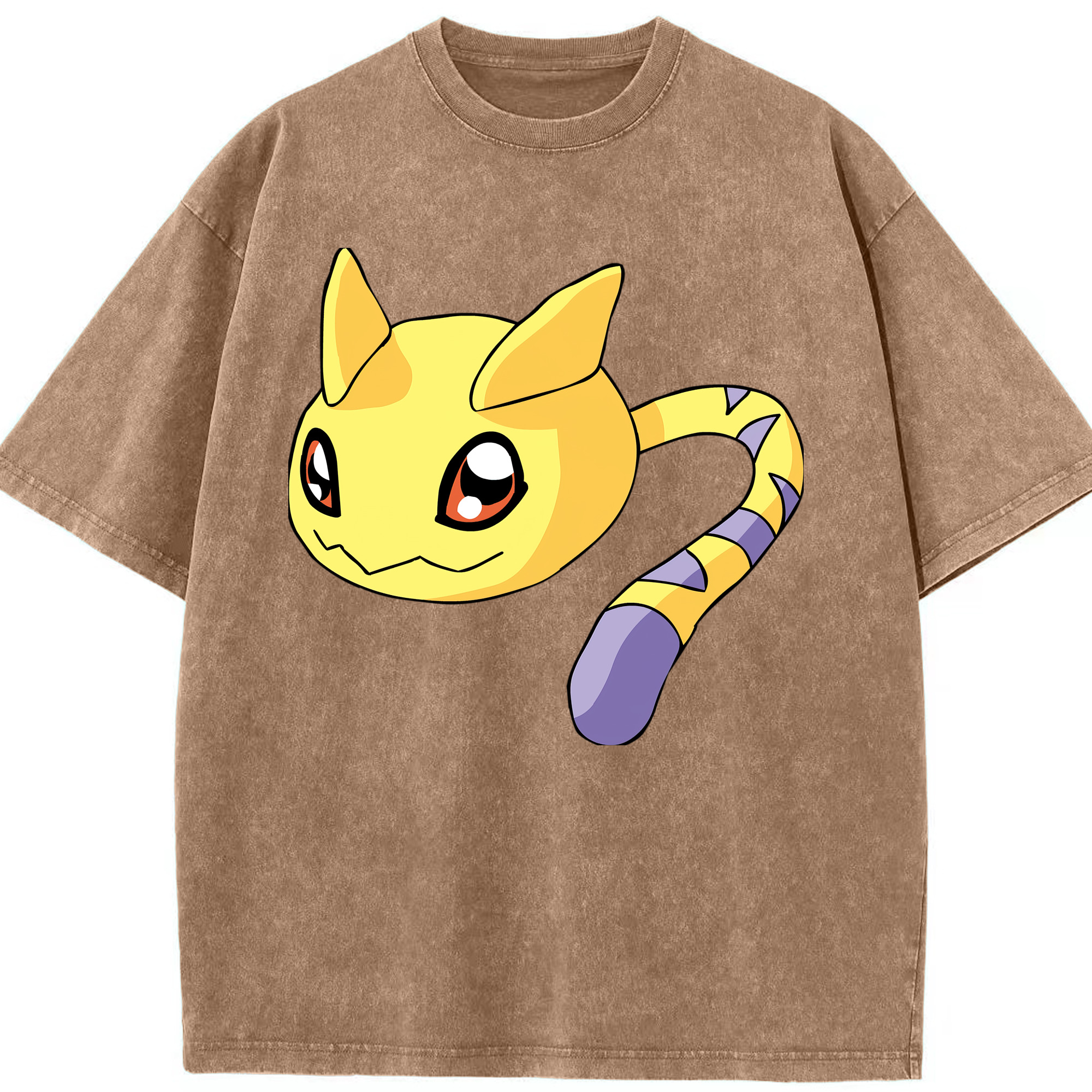 （画像用） Digimon デジタルモンスター/デジモン 綿100% ヴィンテージ風 半袖Tシャツ（フロントプリント）