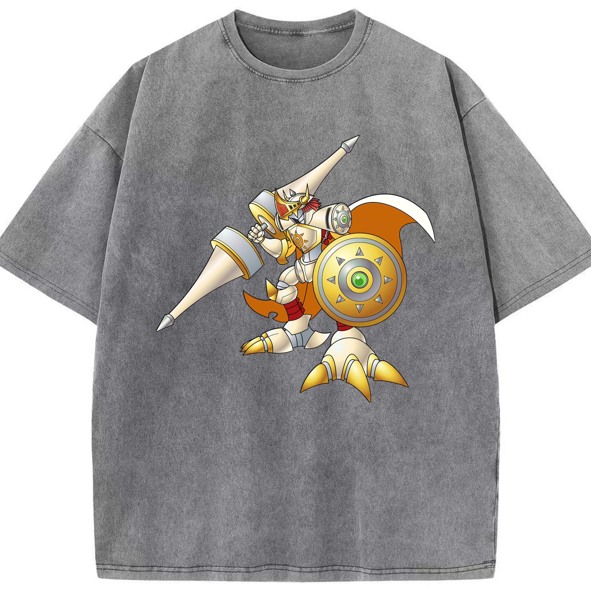 （画像用） Digimon デジタルモンスター/デジモン 綿100% ヴィンテージ風 半袖Tシャツ（フロントプリント）