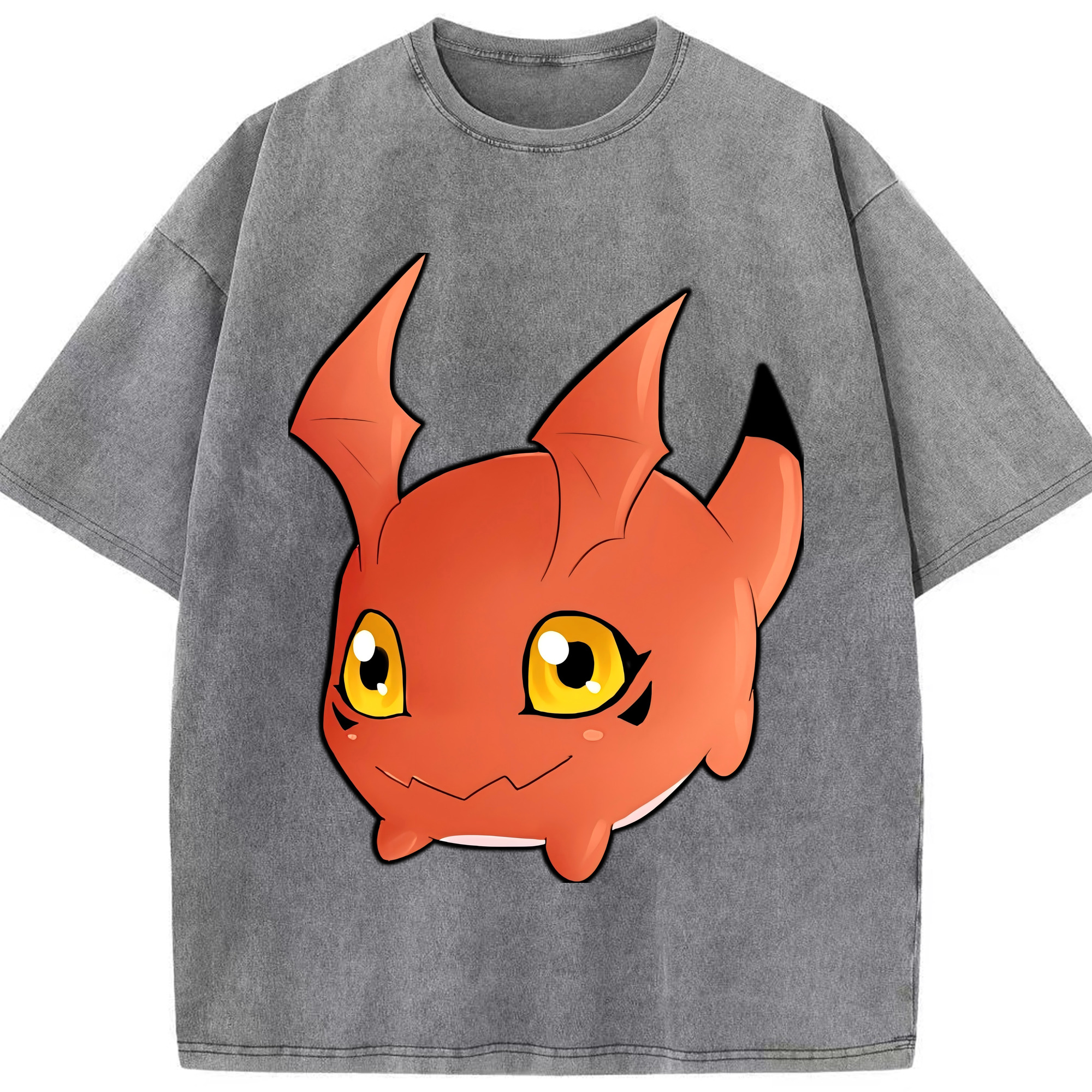 （画像用） Digimon デジタルモンスター/デジモン 綿100% ヴィンテージ風 半袖Tシャツ（フロントプリント）