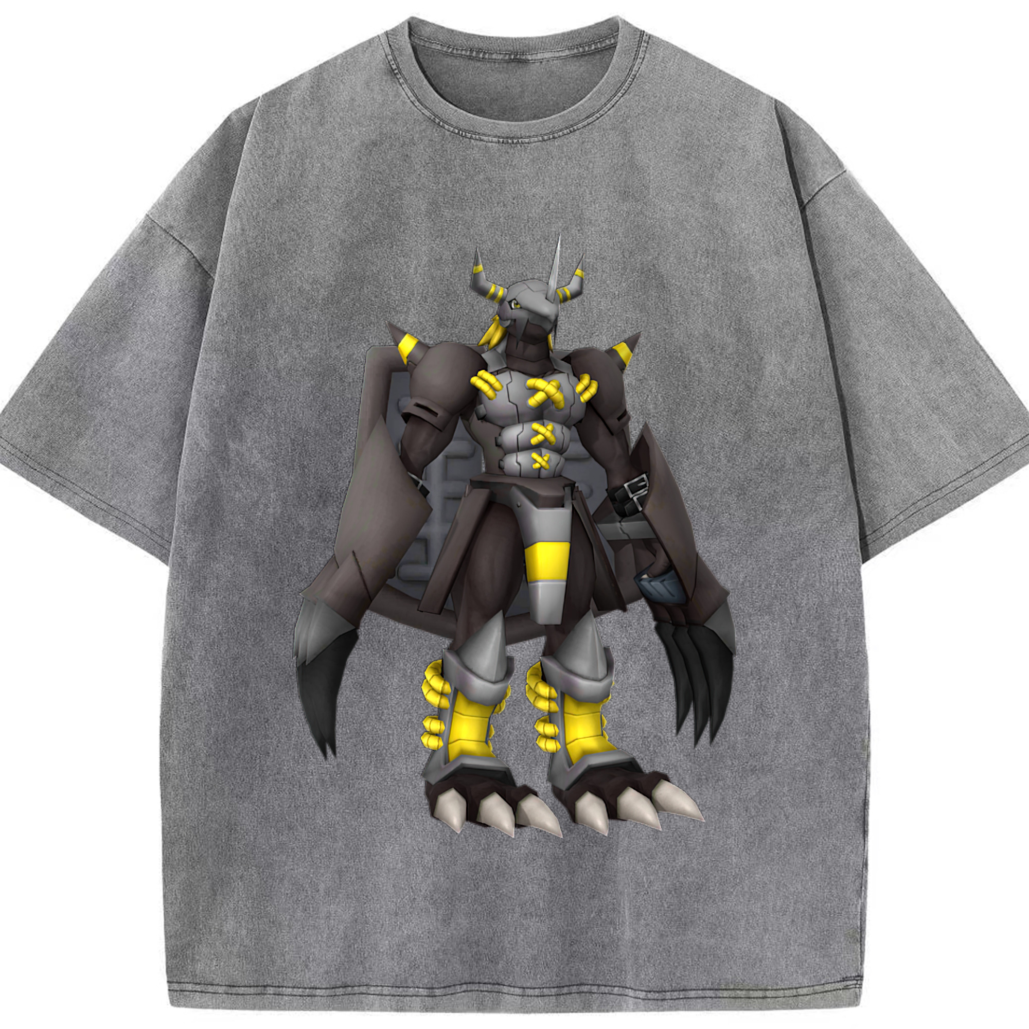 （画像用） Digimon デジタルモンスター/デジモン 綿100% ヴィンテージ風 半袖Tシャツ（フロントプリント）