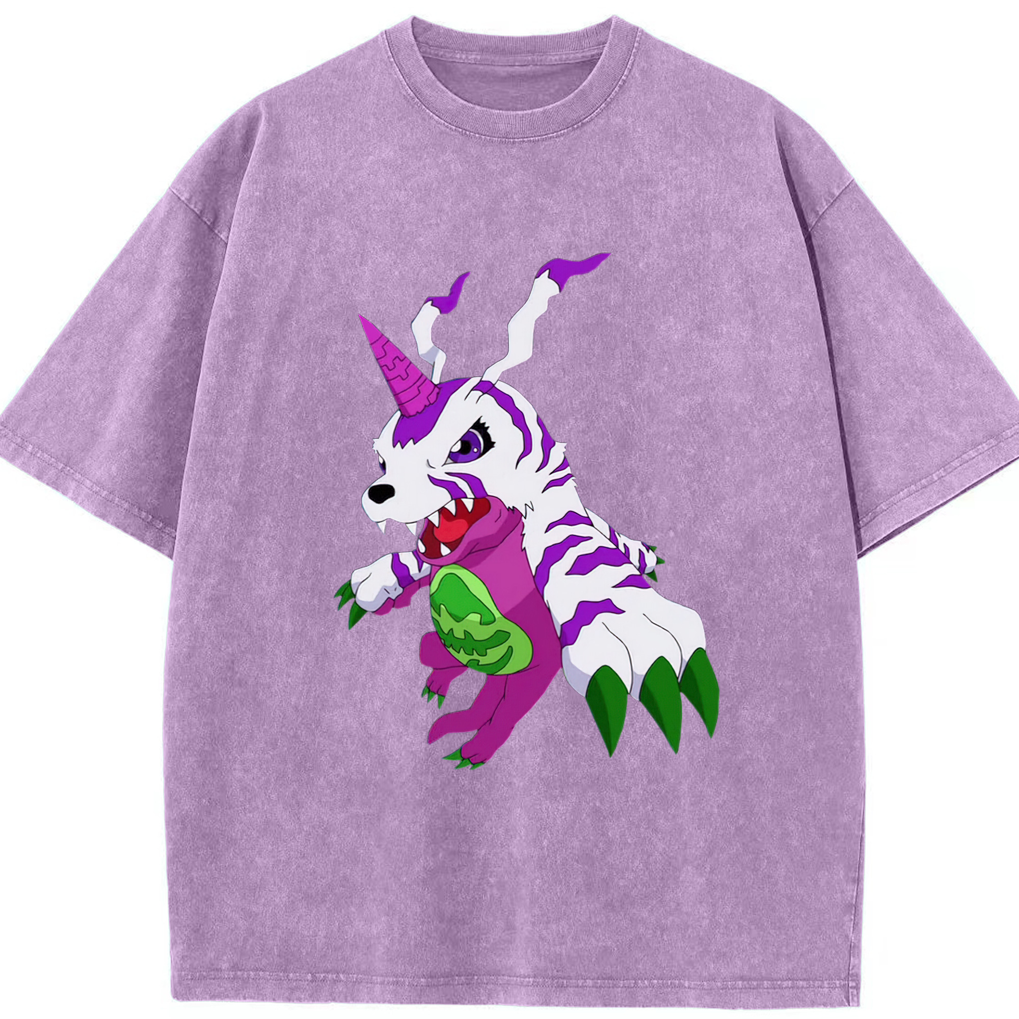 （画像用） Digimon デジタルモンスター/デジモン 綿100% ヴィンテージ風 半袖Tシャツ（フロントプリント）