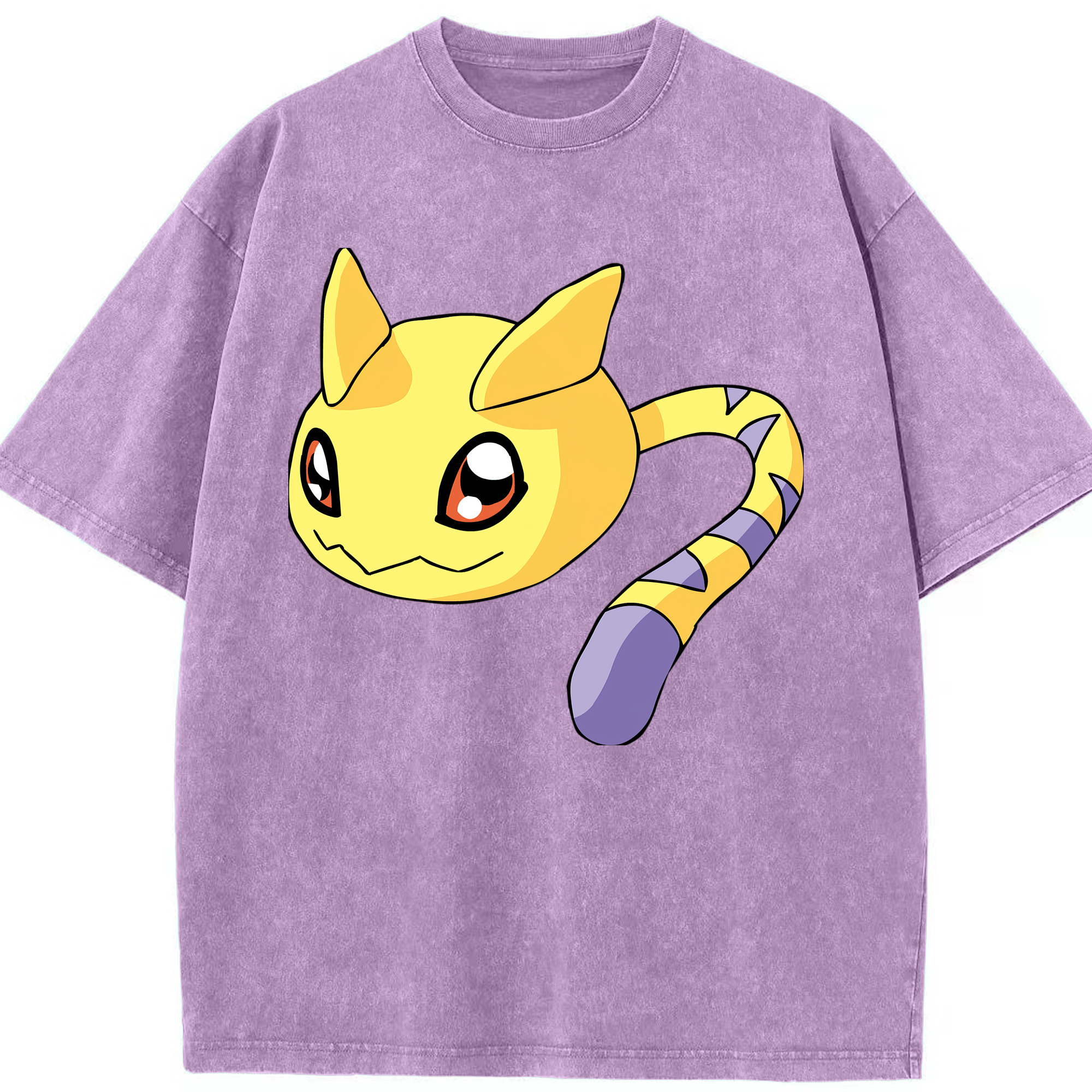 （画像用） Digimon デジタルモンスター/デジモン 綿100% ヴィンテージ風 半袖Tシャツ（フロントプリント）