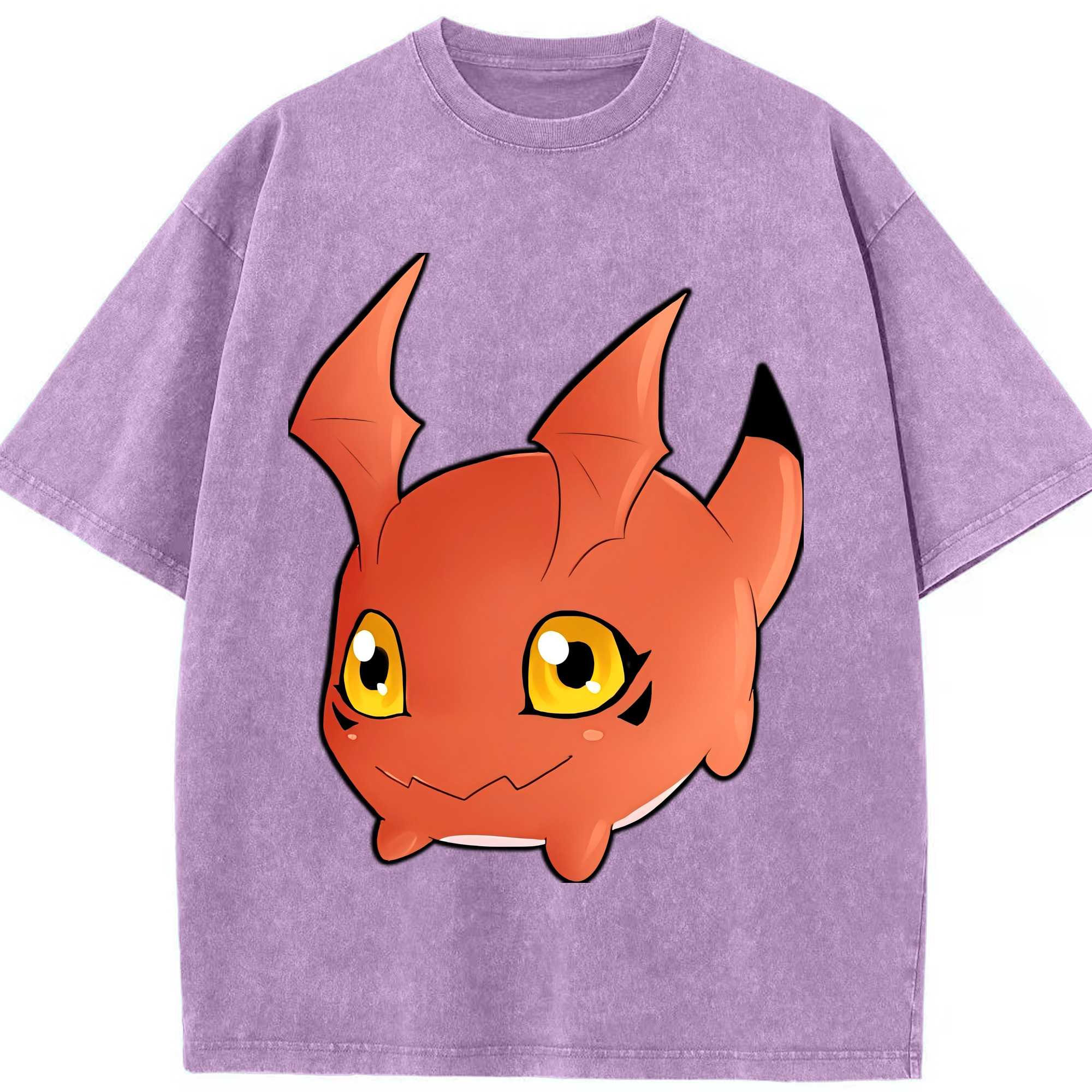 （画像用） Digimon デジタルモンスター/デジモン 綿100% ヴィンテージ風 半袖Tシャツ（フロントプリント）