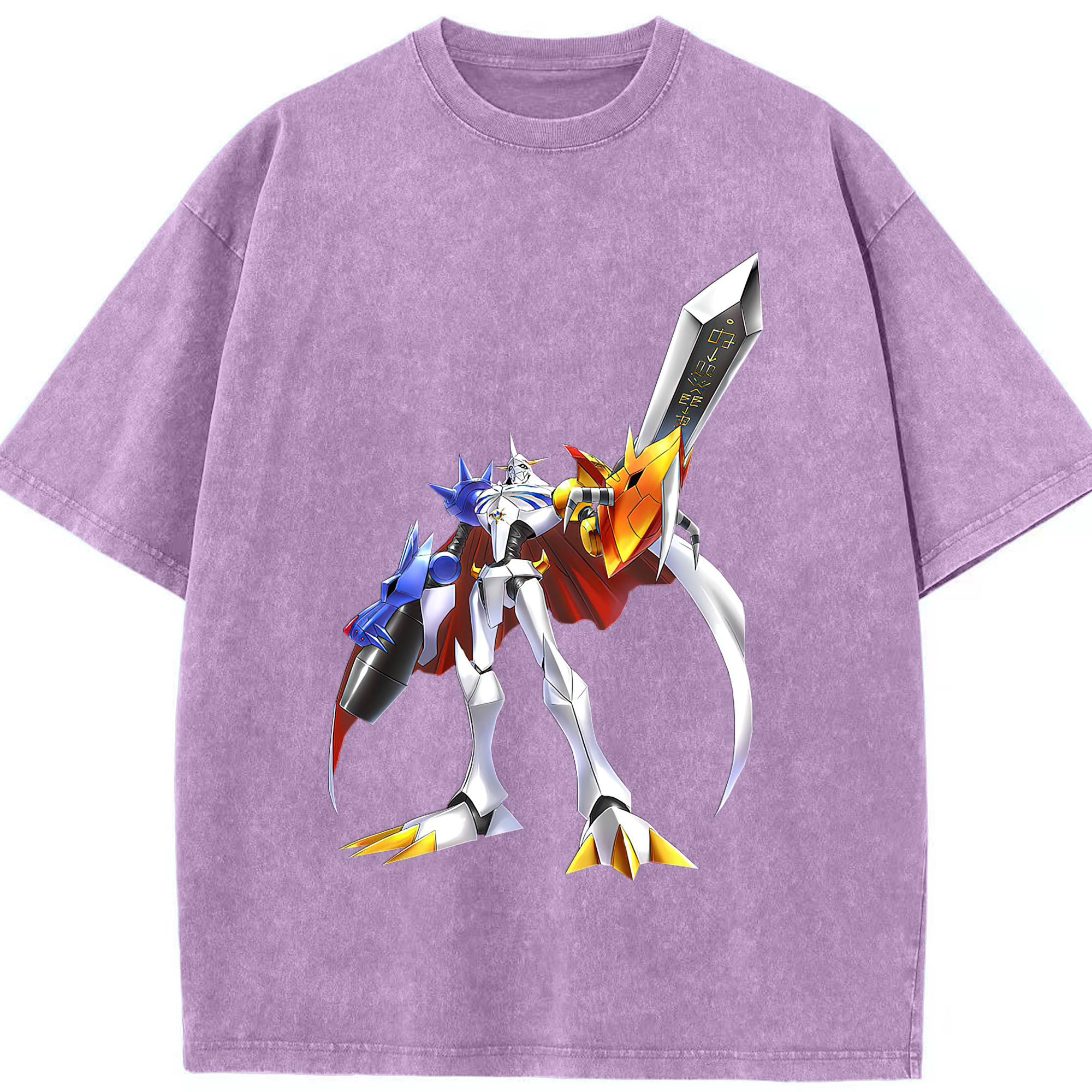（画像用） Digimon デジタルモンスター/デジモン 綿100% ヴィンテージ風 半袖Tシャツ（フロントプリント）