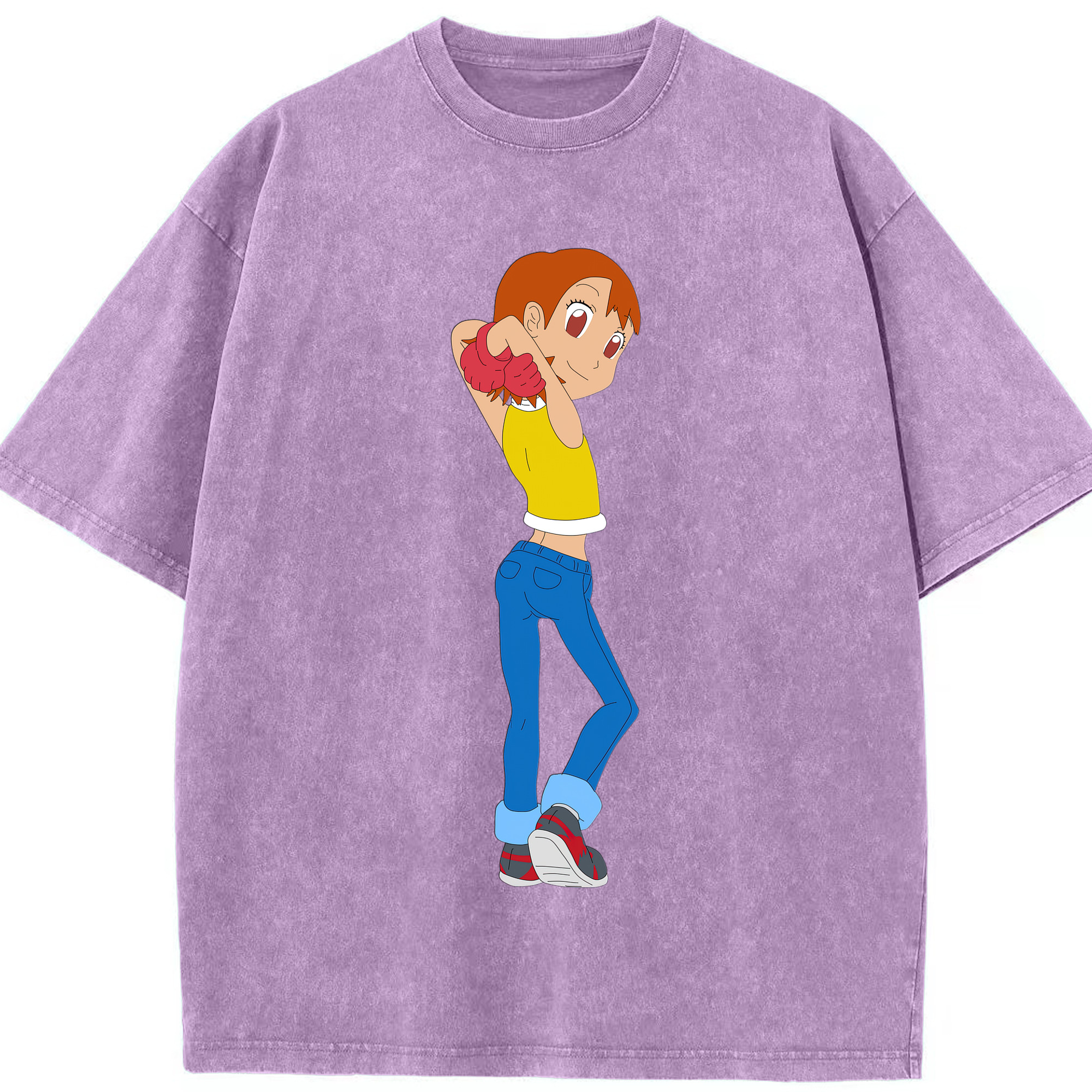 （画像用） Digimon デジタルモンスター/デジモン 綿100% ヴィンテージ風 半袖Tシャツ（フロントプリント）