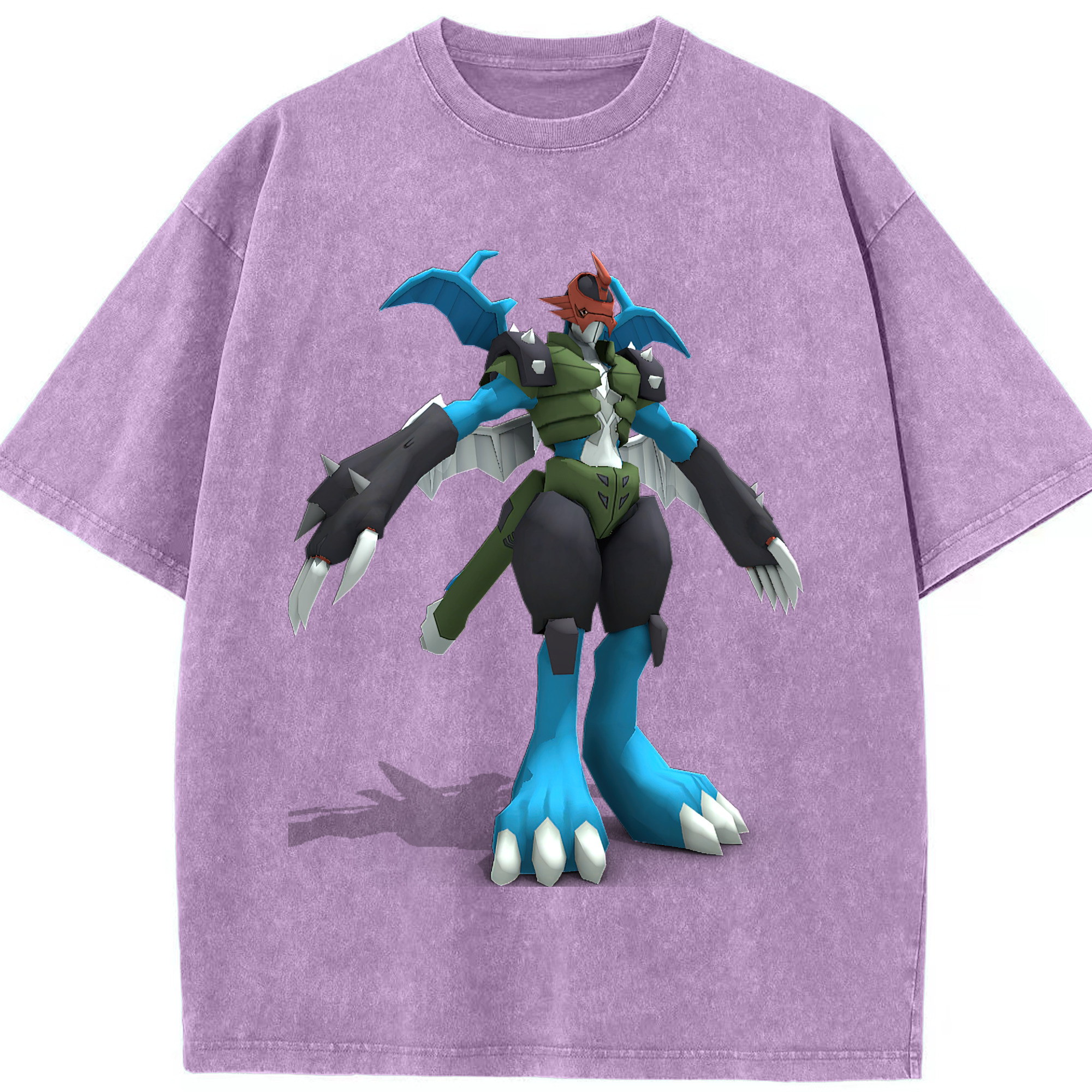 （画像用） Digimon デジタルモンスター/デジモン 綿100% ヴィンテージ風 半袖Tシャツ（フロントプリント）