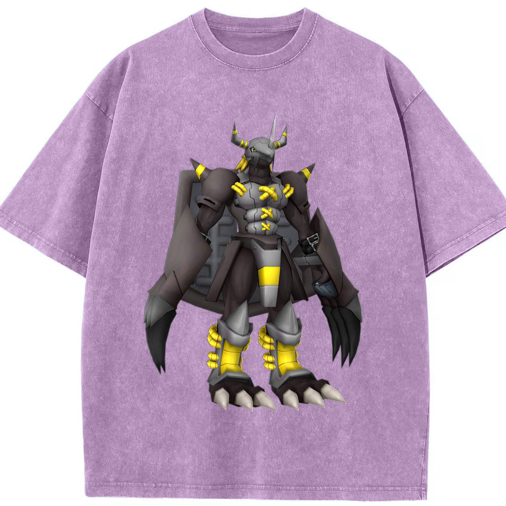 （画像用） Digimon デジタルモンスター/デジモン 綿100% ヴィンテージ風 半袖Tシャツ（フロントプリント）