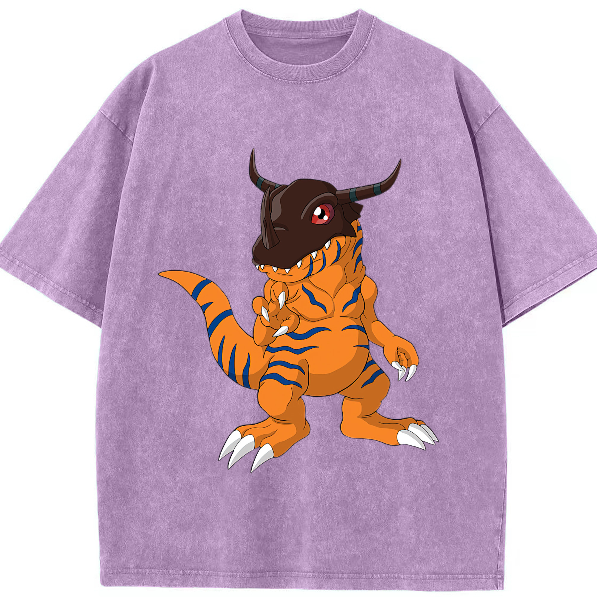 （画像用） Digimon デジタルモンスター/デジモン 綿100% ヴィンテージ風 半袖Tシャツ（フロントプリント）