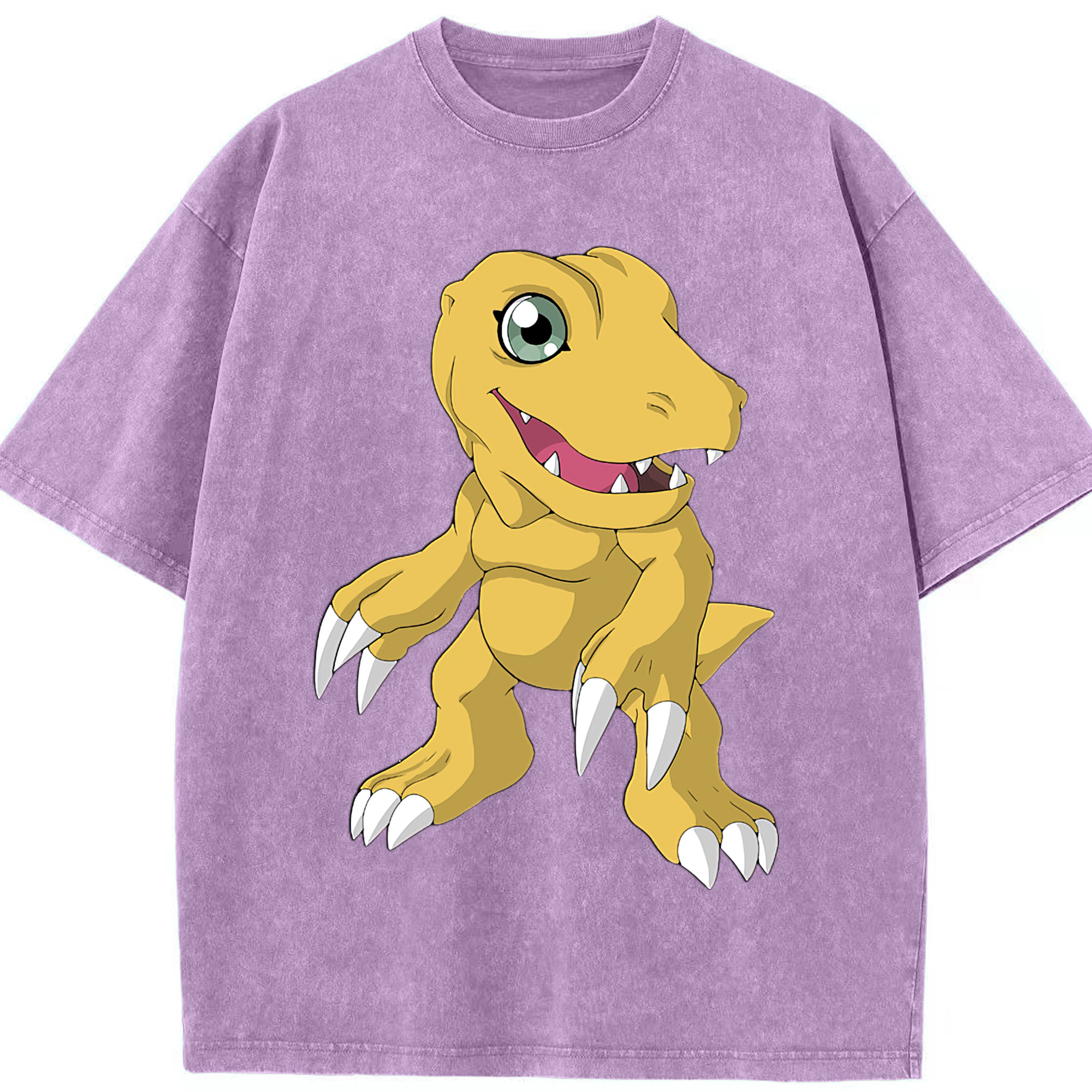 （画像用） Digimon デジタルモンスター/デジモン 綿100% ヴィンテージ風 半袖Tシャツ（フロントプリント）