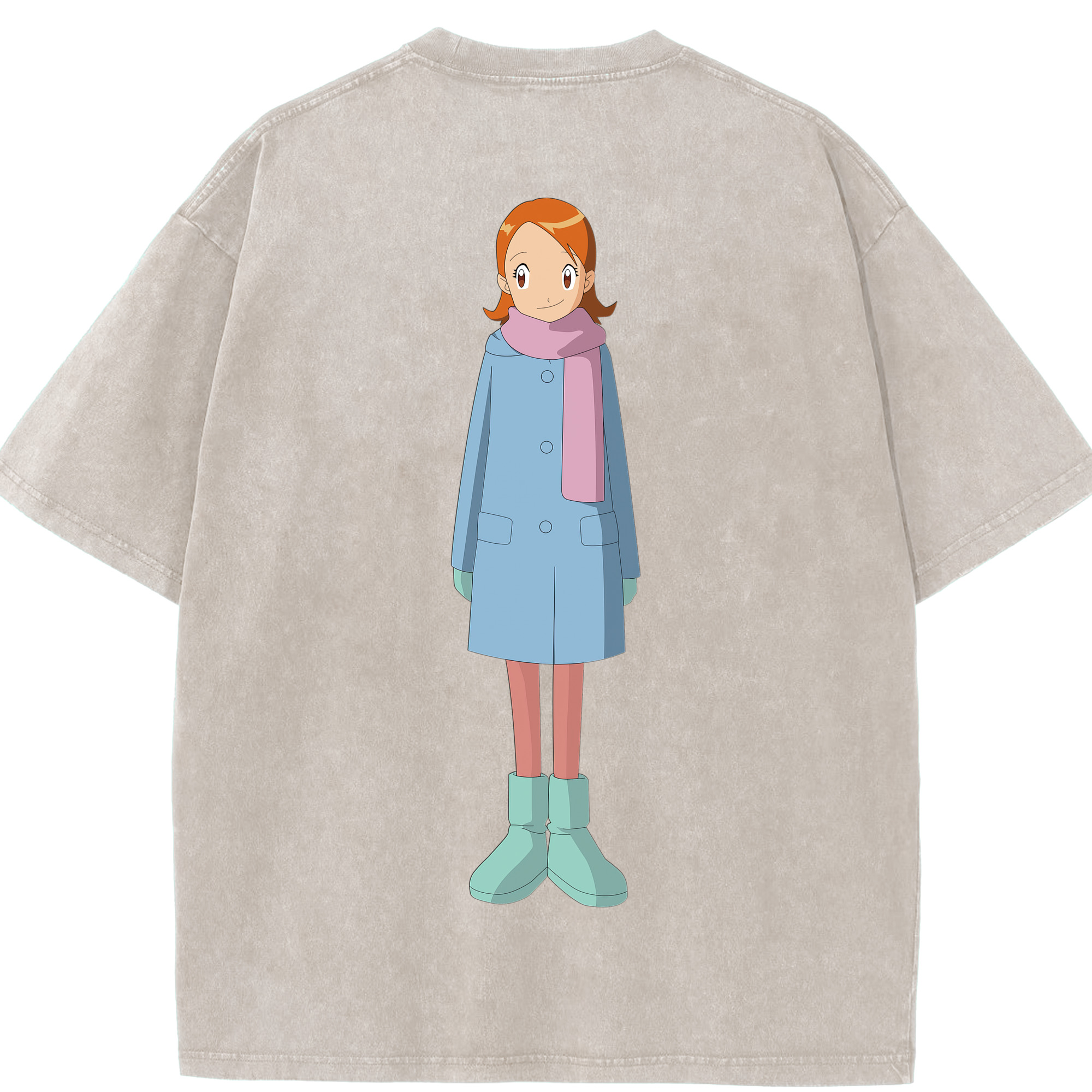 （画像用） Digimon デジタルモンスター/デジモン 綿100% ヴィンテージ風 半袖Tシャツ（背面プリント）