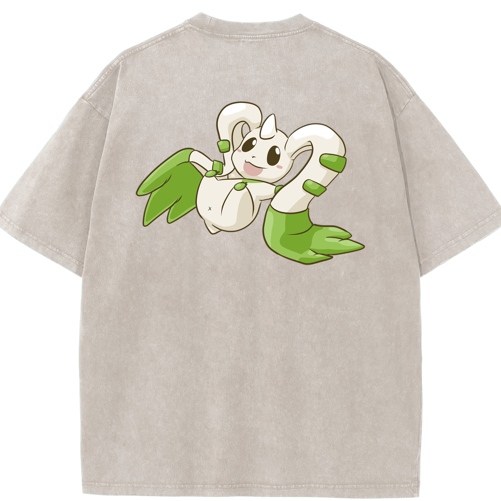 （画像用） Digimon デジタルモンスター/デジモン 綿100% ヴィンテージ風 半袖Tシャツ（背面プリント）