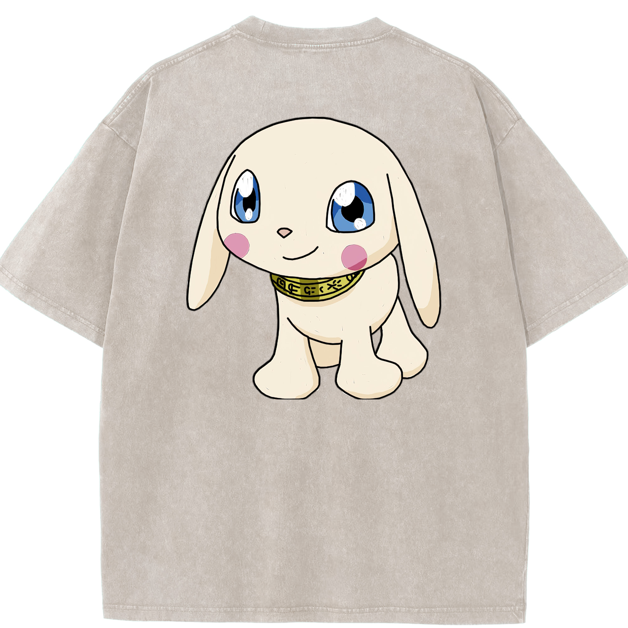 （画像用） Digimon デジタルモンスター/デジモン 綿100% ヴィンテージ風 半袖Tシャツ（背面プリント）