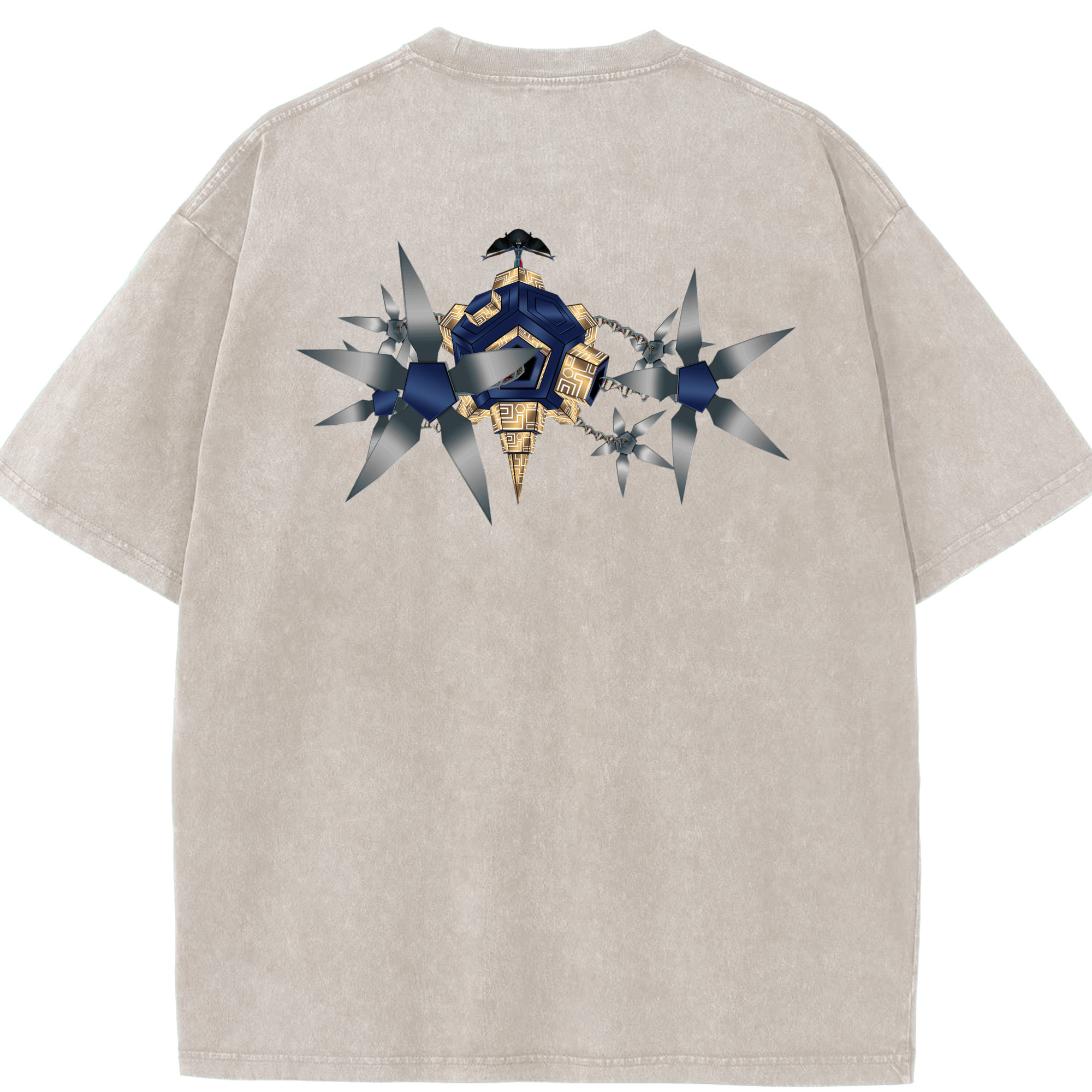 （画像用） Digimon デジタルモンスター/デジモン 綿100% ヴィンテージ風 半袖Tシャツ（背面プリント）