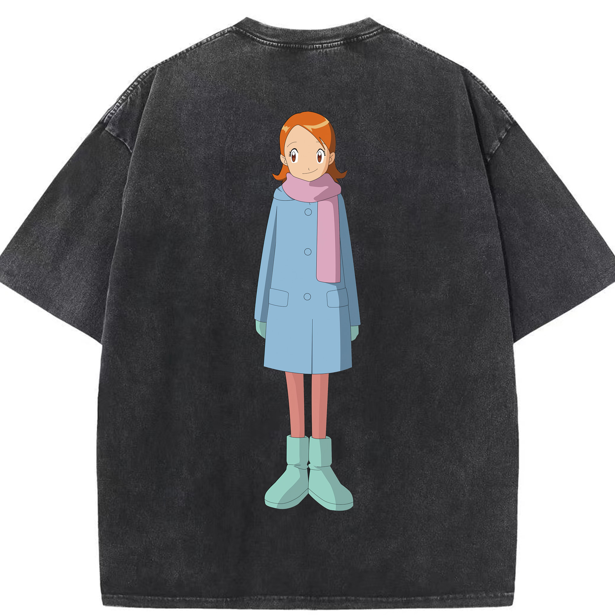 （画像用） Digimon デジタルモンスター/デジモン 綿100% ヴィンテージ風 半袖Tシャツ（背面プリント）