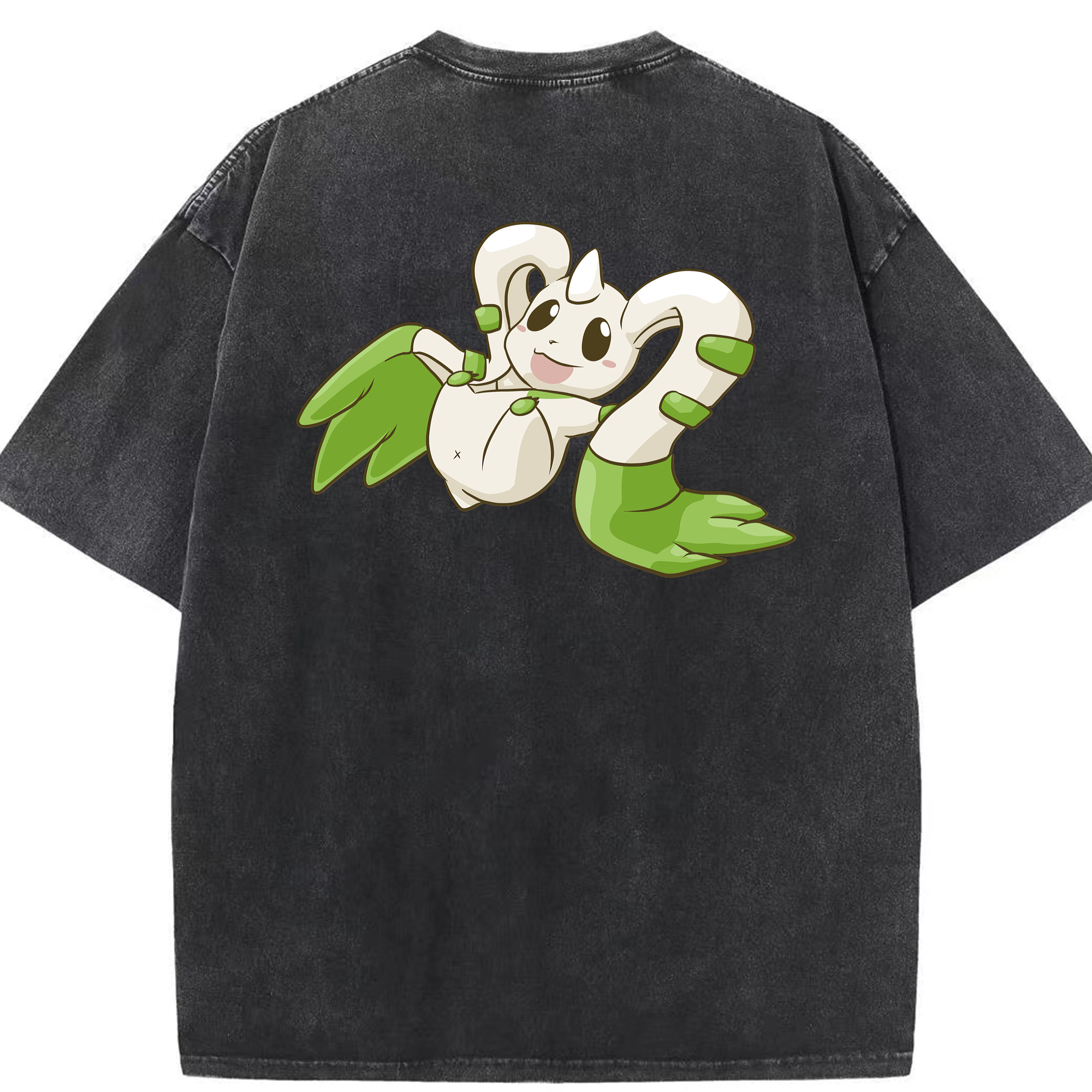 （画像用） Digimon デジタルモンスター/デジモン 綿100% ヴィンテージ風 半袖Tシャツ（背面プリント）