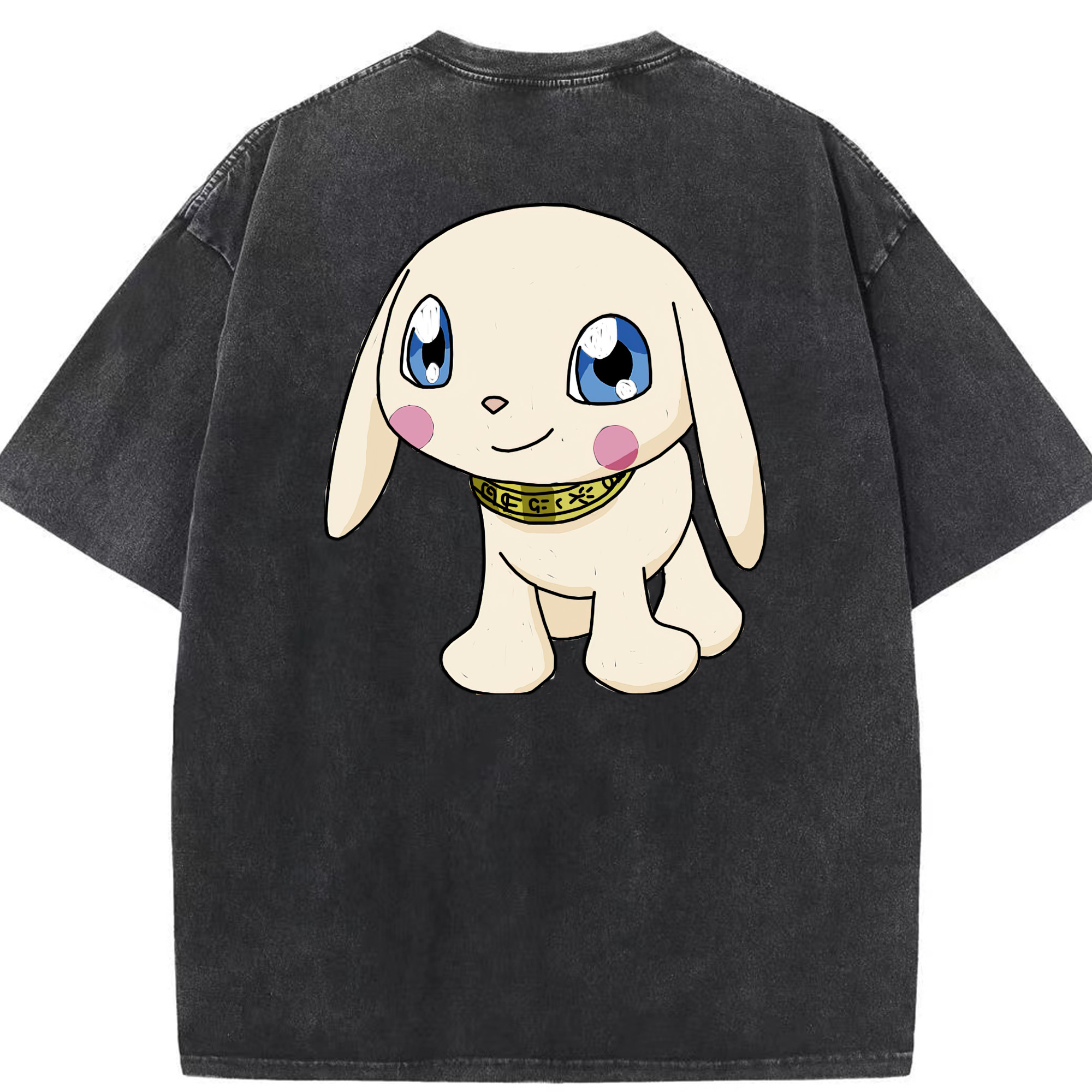 （画像用） Digimon デジタルモンスター/デジモン 綿100% ヴィンテージ風 半袖Tシャツ（背面プリント）