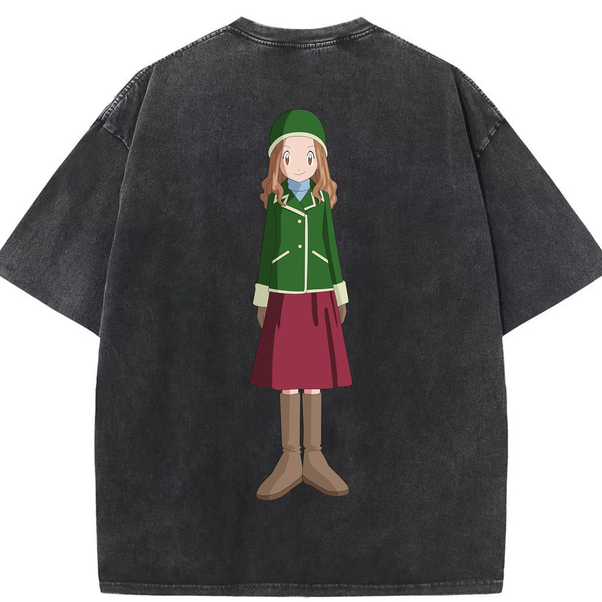 （画像用） Digimon デジタルモンスター/デジモン 綿100% ヴィンテージ風 半袖Tシャツ（背面プリント）