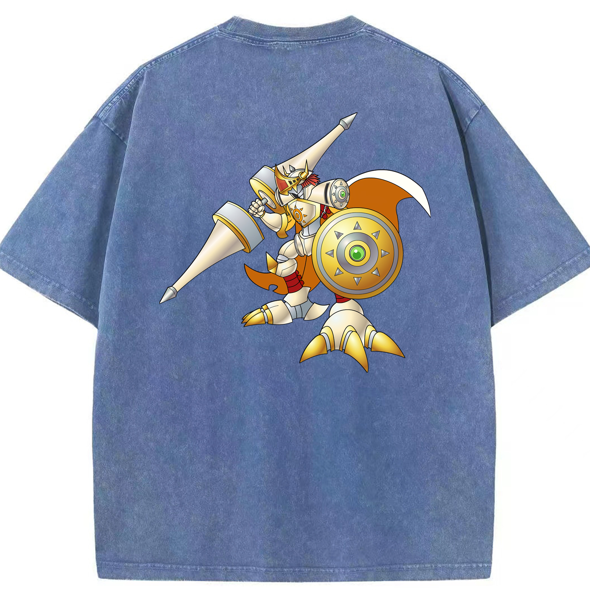 （画像用） Digimon デジタルモンスター/デジモン 綿100% ヴィンテージ風 半袖Tシャツ（背面プリント）
