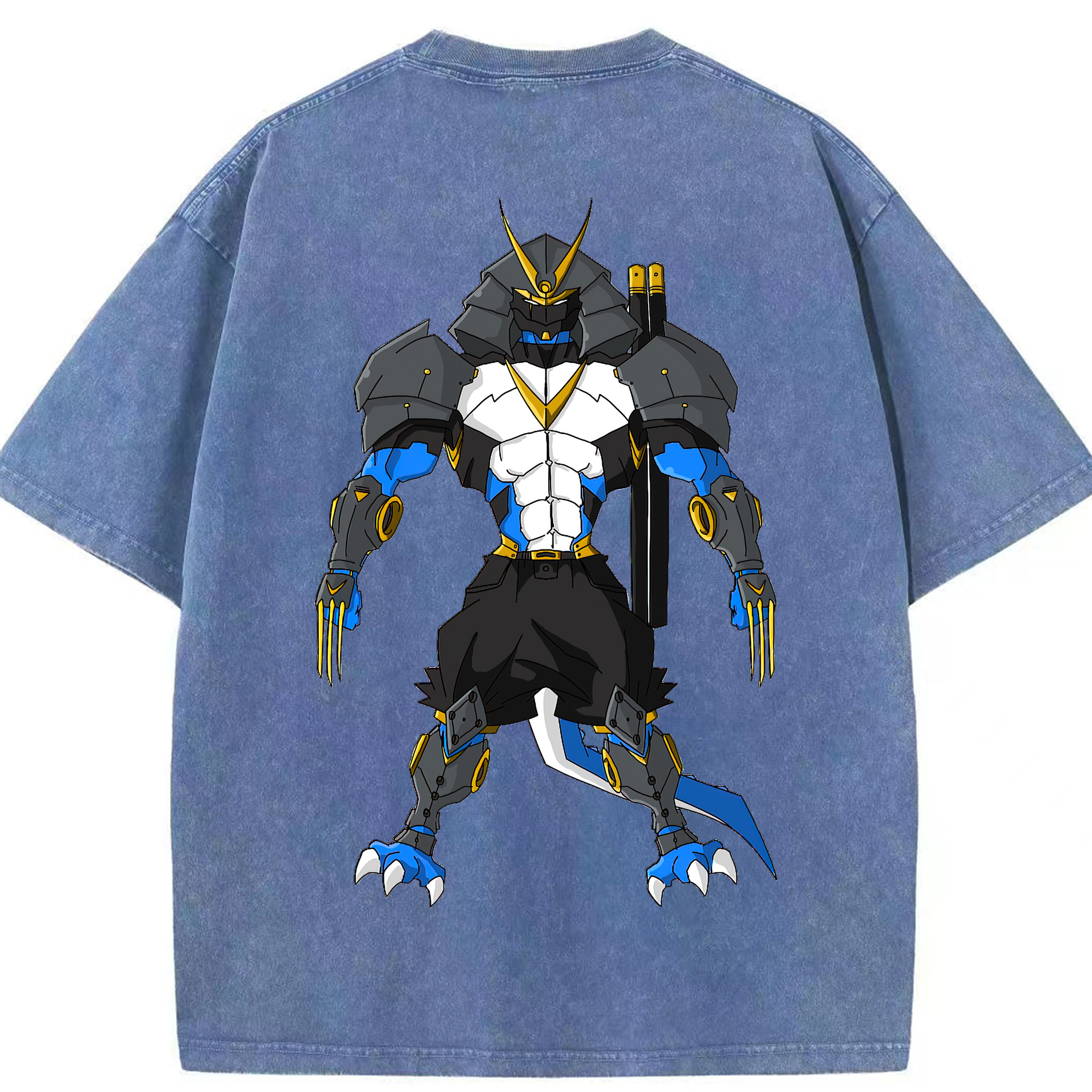 （画像用） Digimon デジタルモンスター/デジモン 綿100% ヴィンテージ風 半袖Tシャツ（背面プリント）