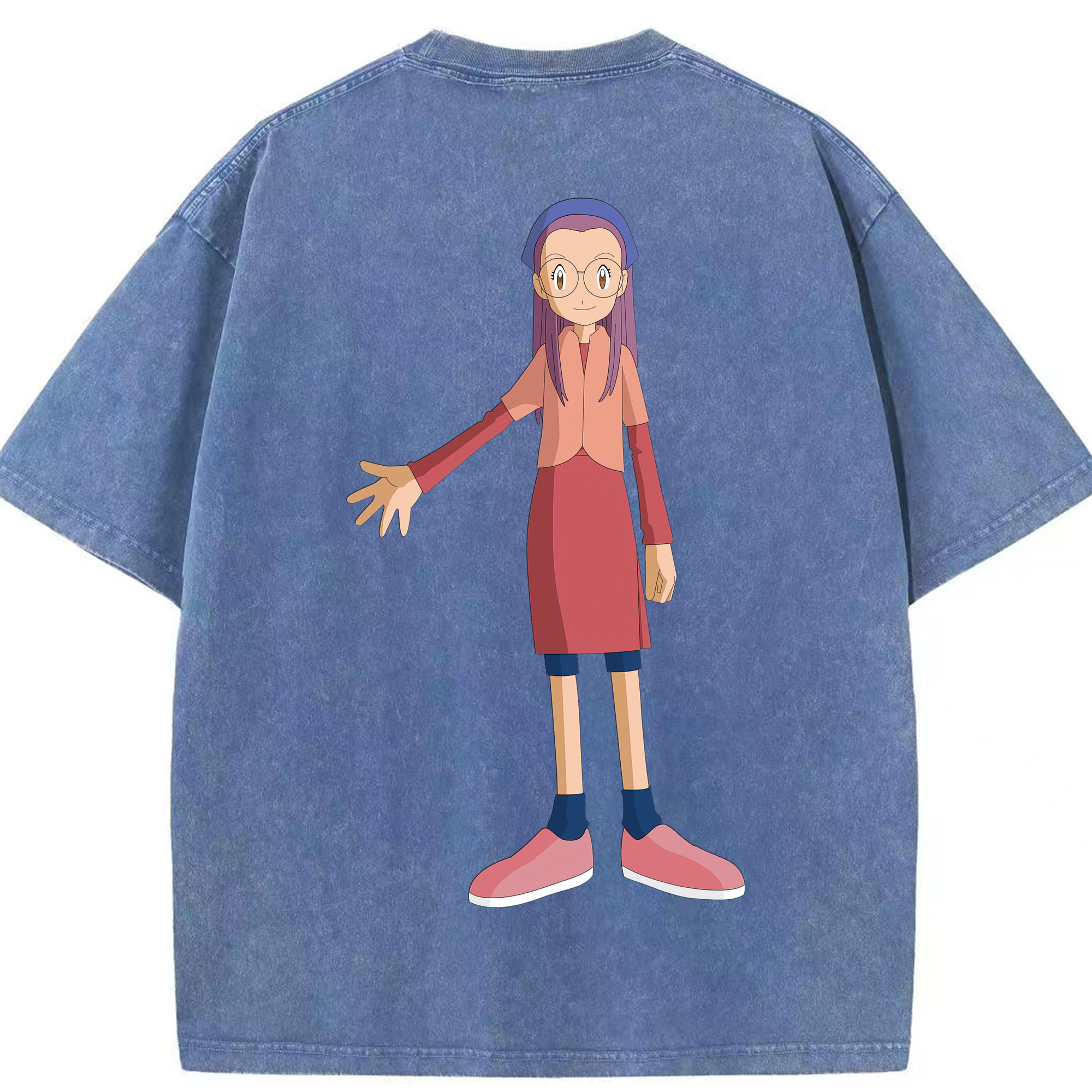 （画像用） Digimon デジタルモンスター/デジモン 綿100% ヴィンテージ風 半袖Tシャツ（背面プリント）