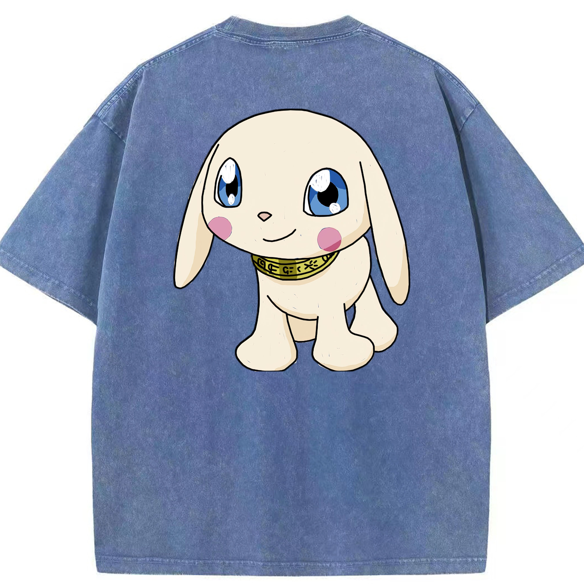 （画像用） Digimon デジタルモンスター/デジモン 綿100% ヴィンテージ風 半袖Tシャツ（背面プリント）