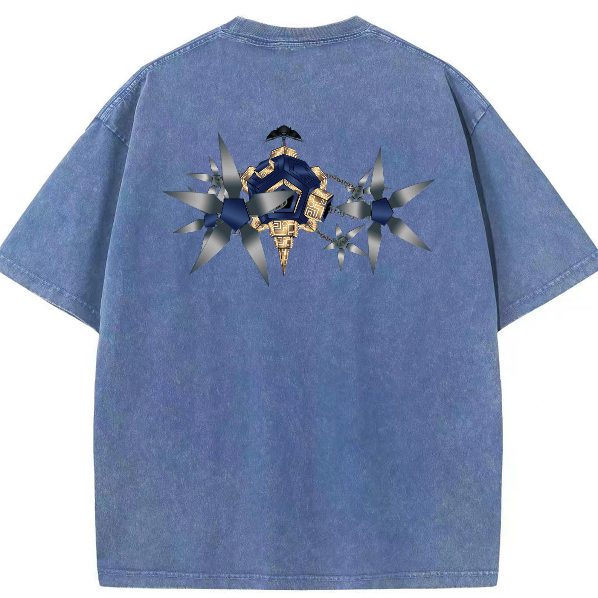 （画像用） Digimon デジタルモンスター/デジモン 綿100% ヴィンテージ風 半袖Tシャツ（背面プリント）