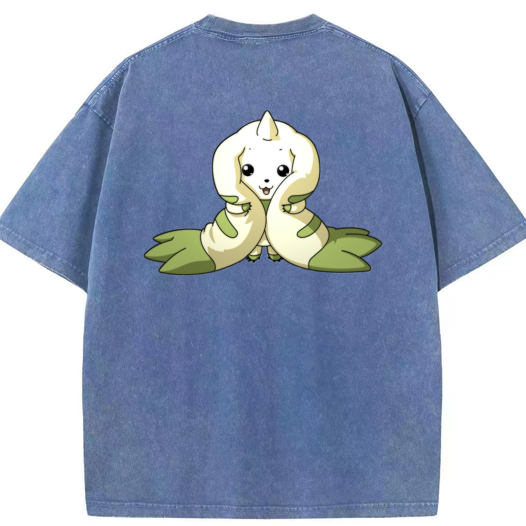 （画像用） Digimon デジタルモンスター/デジモン 綿100% ヴィンテージ風 半袖Tシャツ（背面プリント）