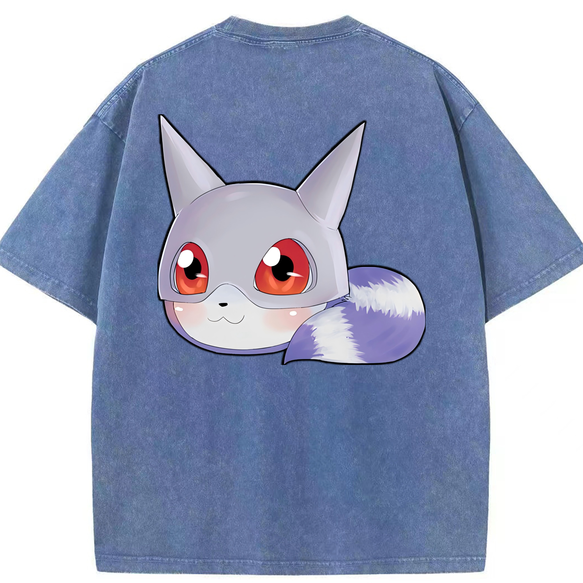 （画像用） Digimon デジタルモンスター/デジモン 綿100% ヴィンテージ風 半袖Tシャツ（背面プリント）