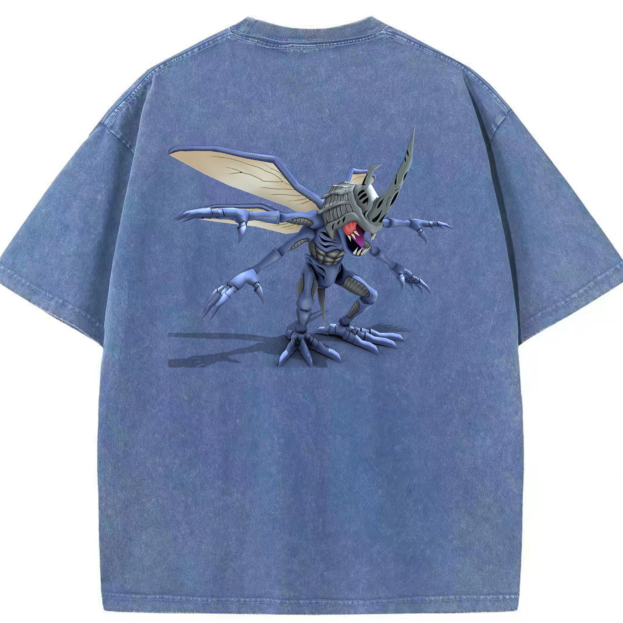 （画像用） Digimon デジタルモンスター/デジモン 綿100% ヴィンテージ風 半袖Tシャツ（背面プリント）